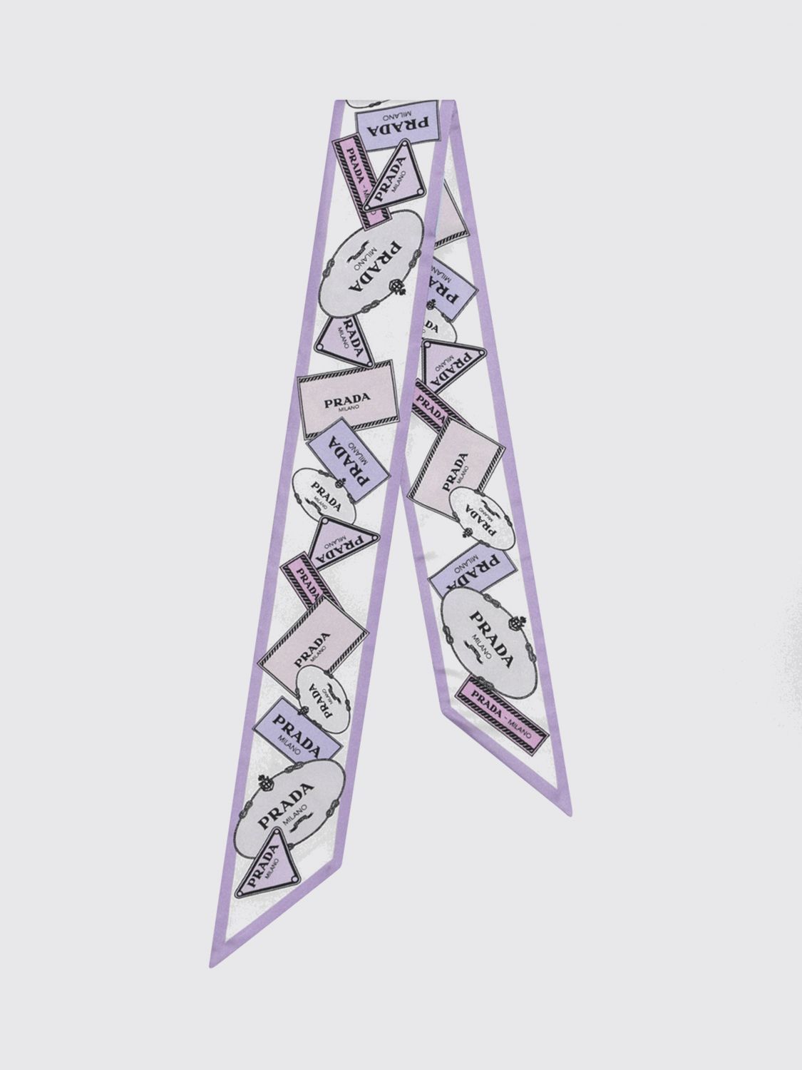 Prada Prada Neck Scarf Woman Lilac Size ONE SIZE - 1 Preview