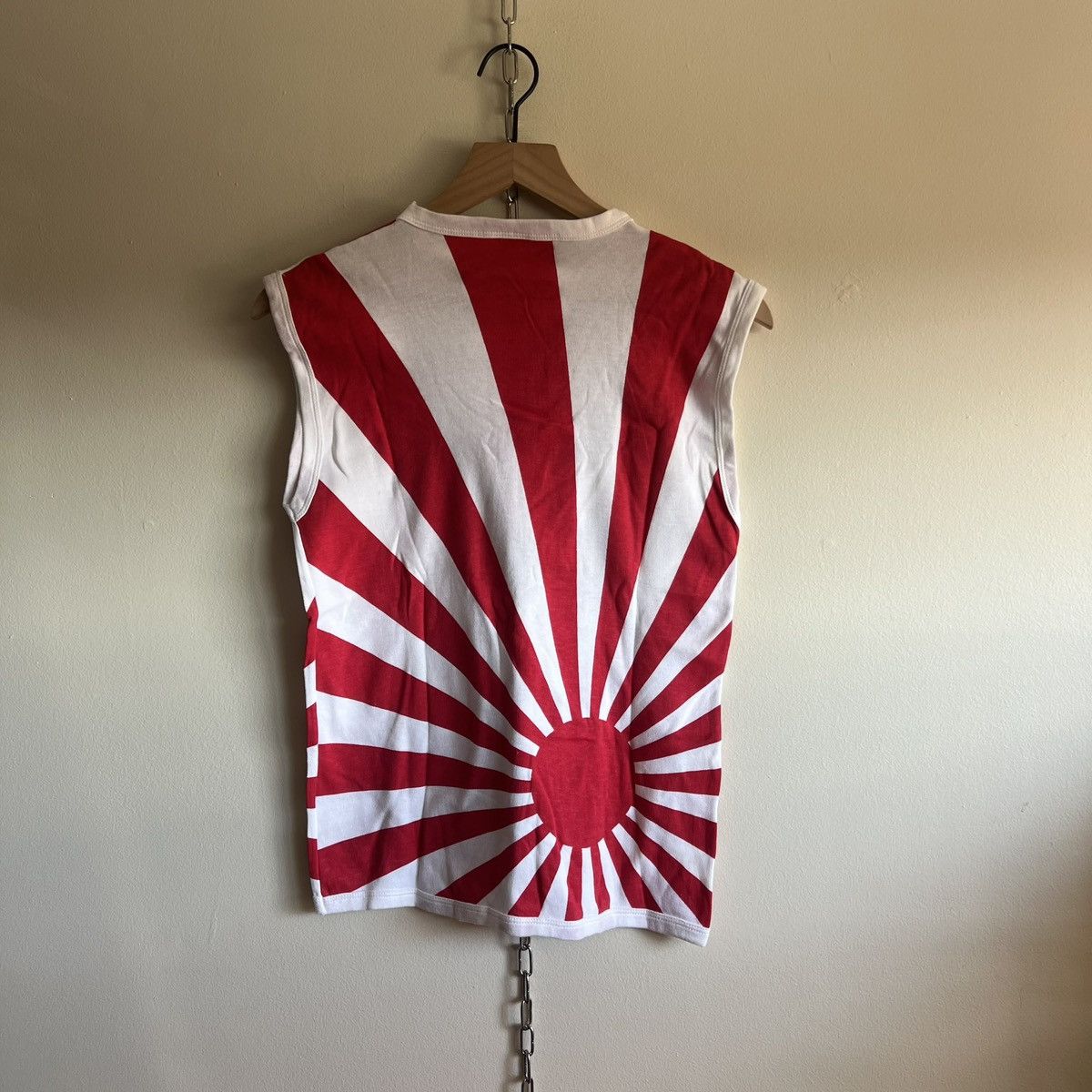Japanese Brand × Vintage Large Vintage 1980s Fame London Japan Flag Punk Tank Top Size US L / EU 52-54 / 3 - 3 Thumbnail