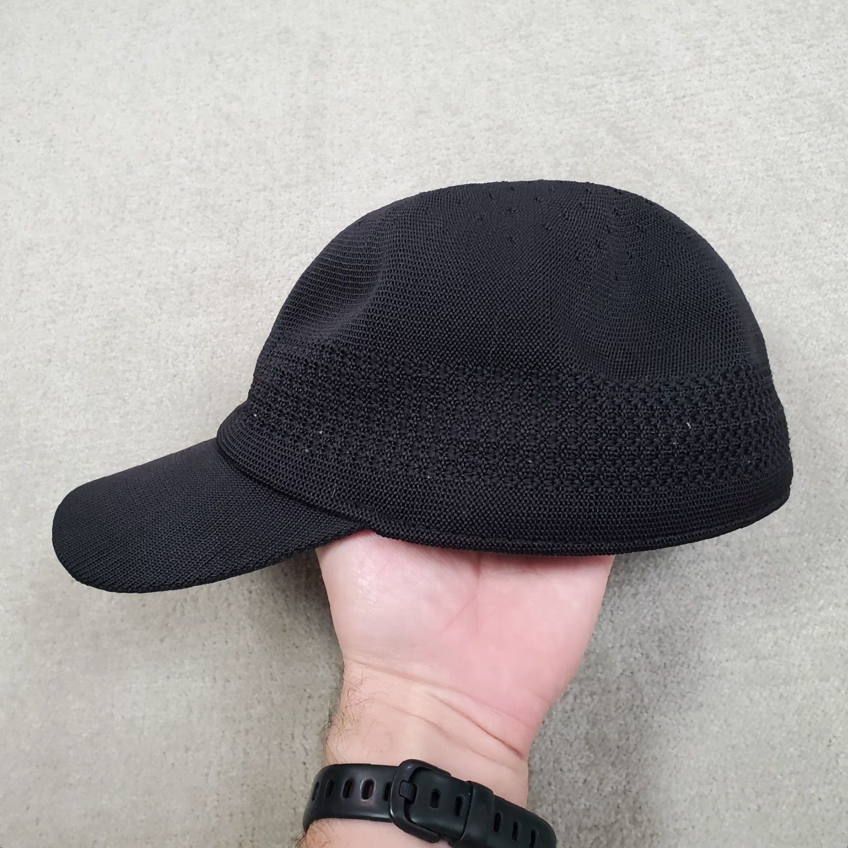 Kangol Kangol Hat Cap Mens M Black Breathable Casual Woven Logo Outdoors Adult Baseball Cap Men Size ONE SIZE - 3 Thumbnail
