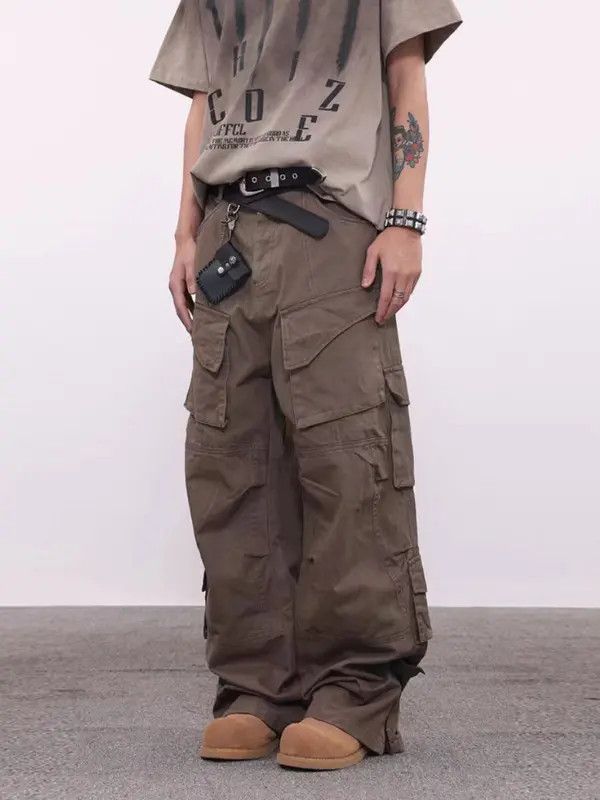 Japanese Brand Vintage Street Hip Hop Multi-Pocket Zipper Work Pants Size US 32 / EU 48 - 1 Thumbnail