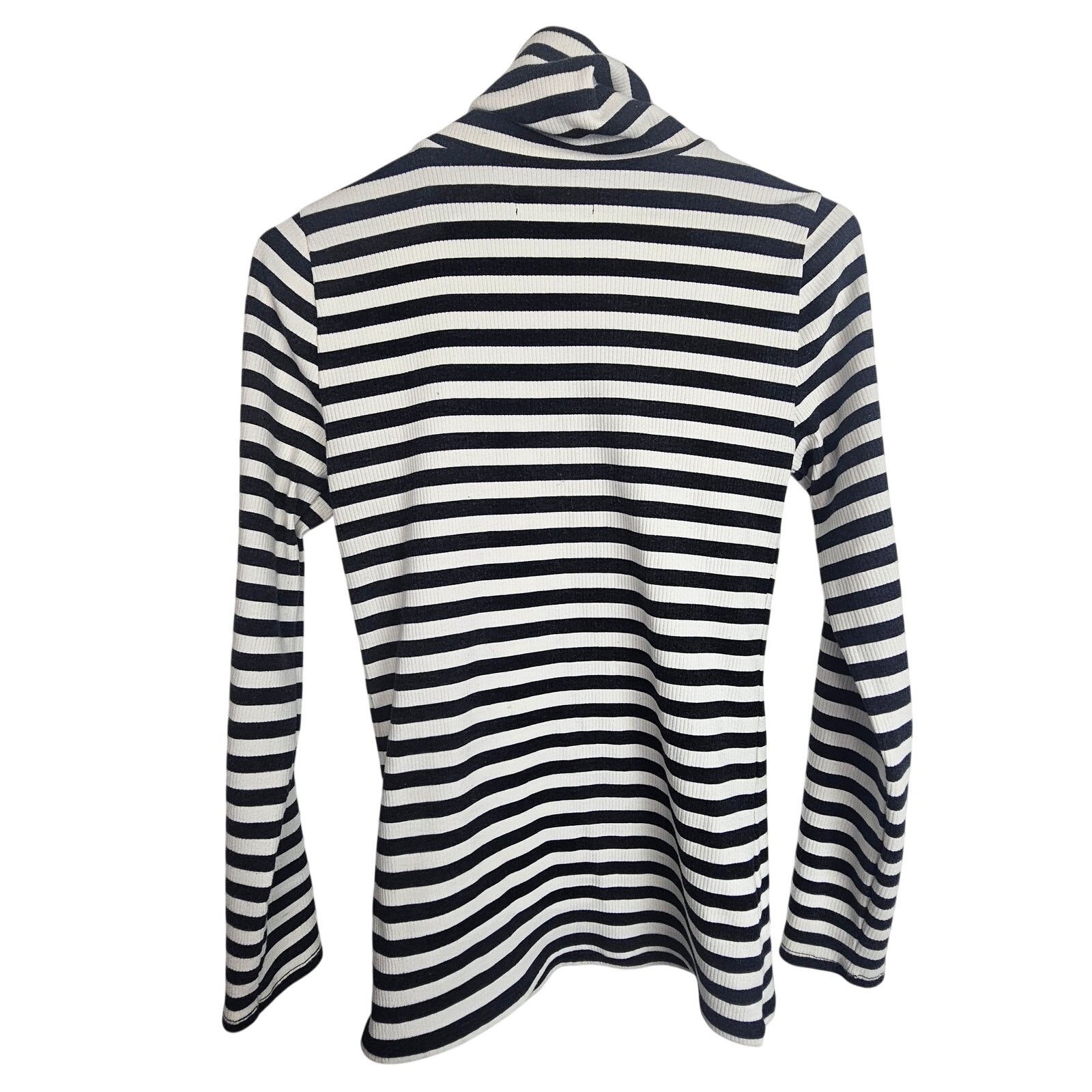 Abercrombie & Fitch Abercrombie & Fitch Striped Ribbed Turtleneck S Stretch Size S / US 4 / IT 40 - 8 Thumbnail