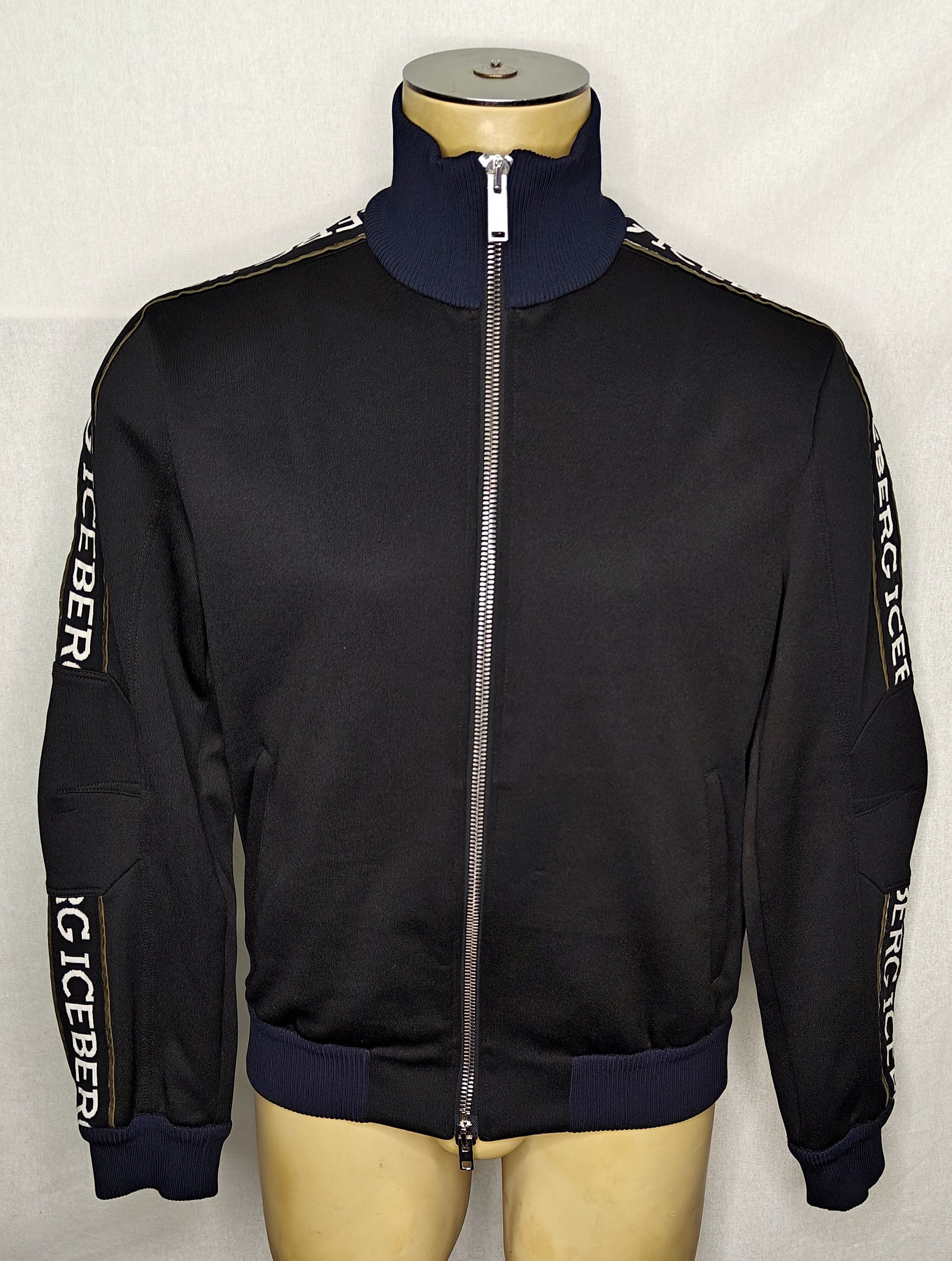 Iceberg Mint Vtg Iceberg Italy spellout zip-up bomber track jacket Size US M / EU 48-50 / 2 - 1 Thumbnail