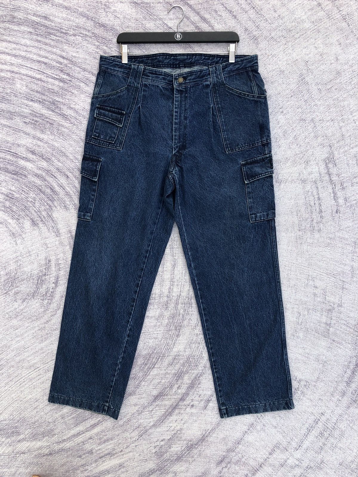 IHNN 7POCKET DENIM PANTS DARK BLUE 🔴Jeans Cargo Pants 7 Pocket  