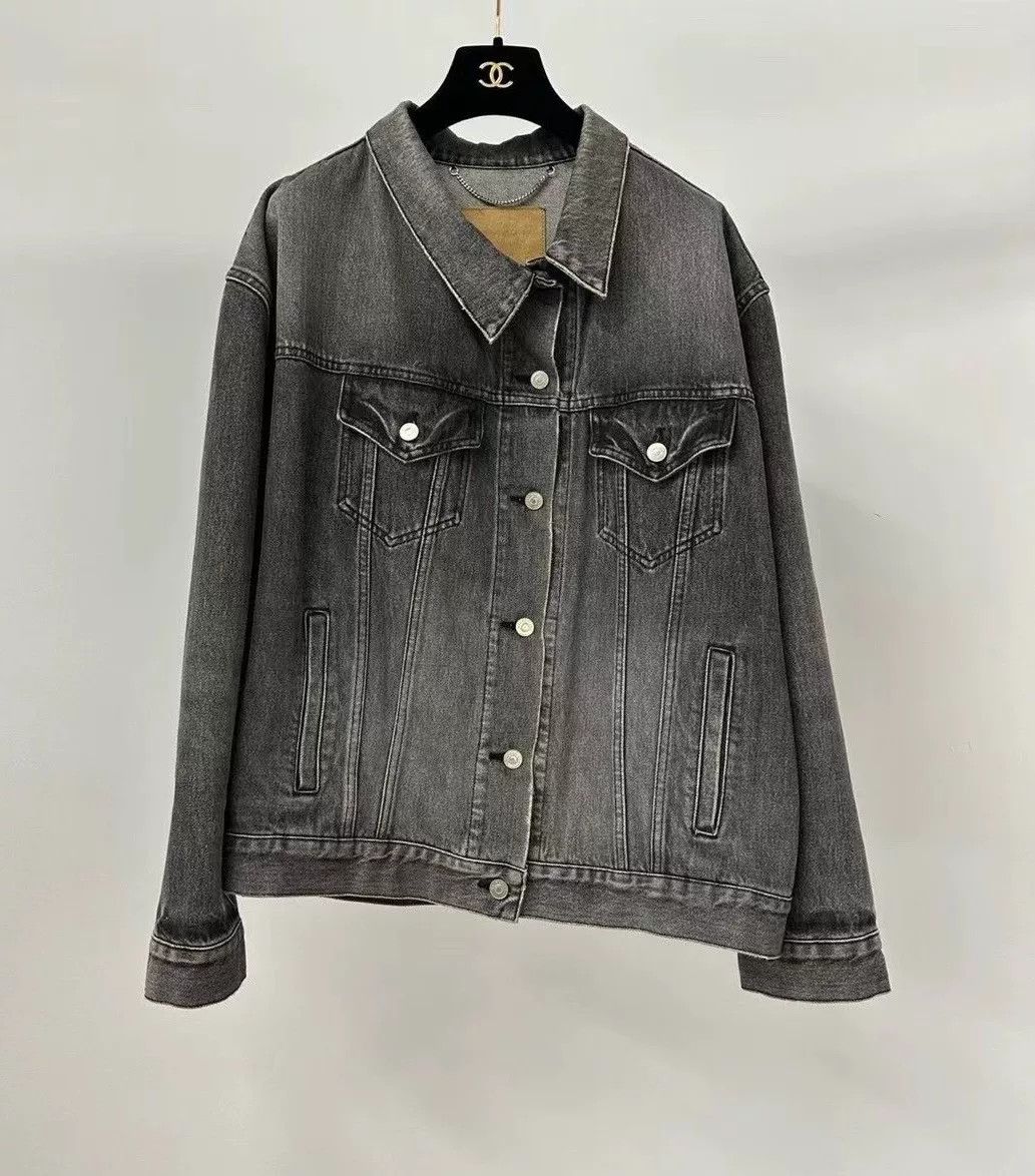 Balenciaga Balenciaga Black Asymmetric Denim Jacket Size XXS / US 00 / IT 34 - 1 Thumbnail