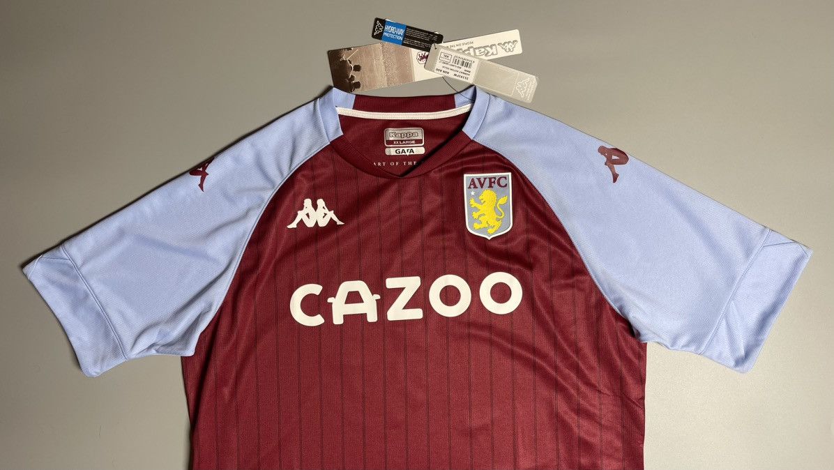 Kappa × Vintage ASTON VILLA KAPPA 2020/2021 SOCCER HOME JERSEY #10 GREALISH Size US XXL / EU 58 / 5 - 3 Thumbnail