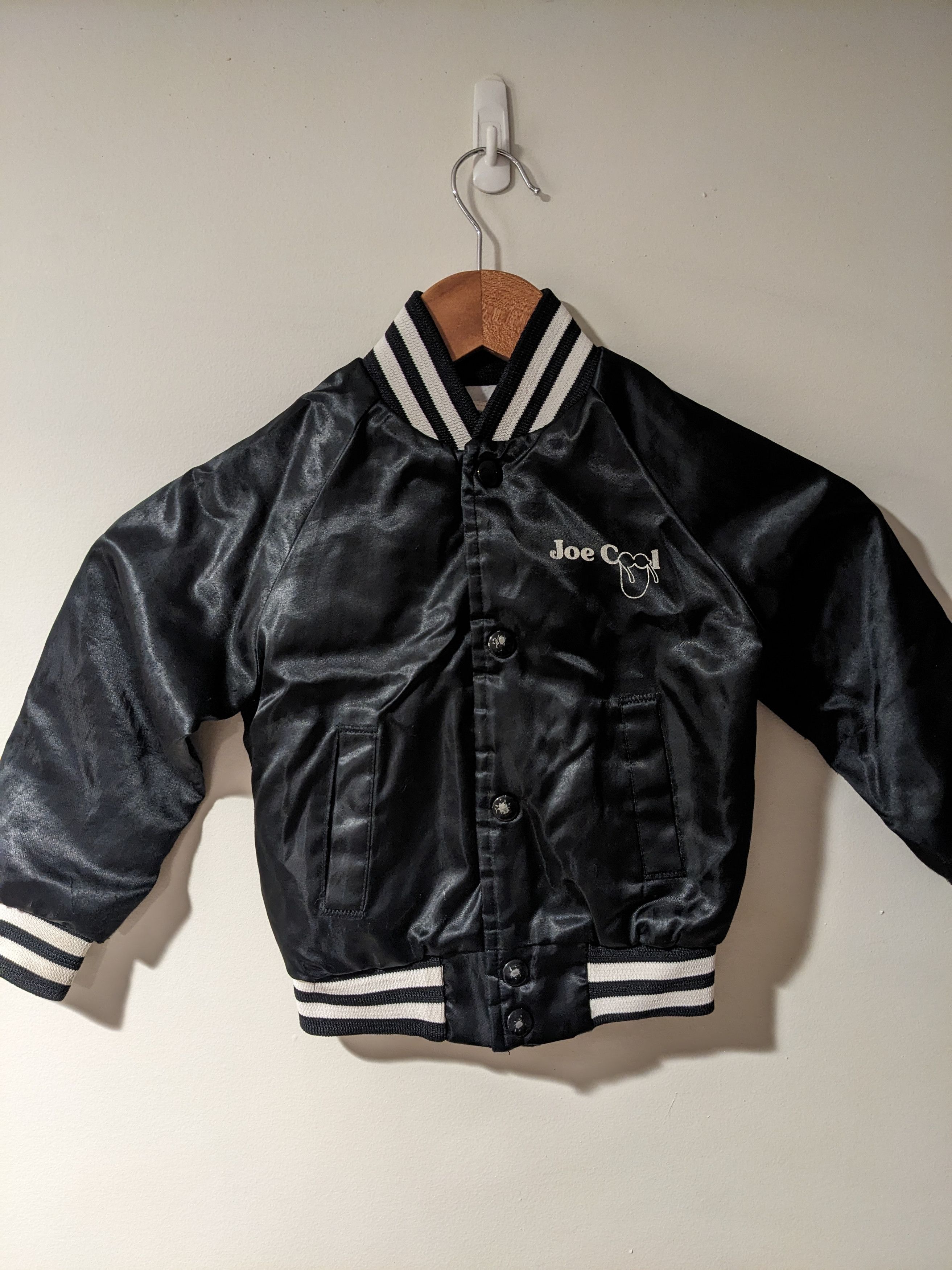 Peanuts × Vintage Vintage 1971 Snoopy Joe Cool Peanuts Black 2T Satin jacket Size US M / EU 48-50 / 2 - 9 Thumbnail
