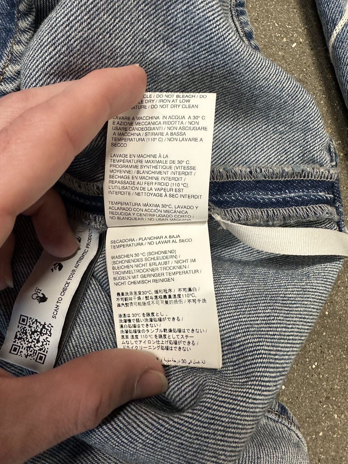 Off-White Off White Diag Outline Denim Jacket Blue Size US S / EU 44-46 / 1 - 8 Thumbnail