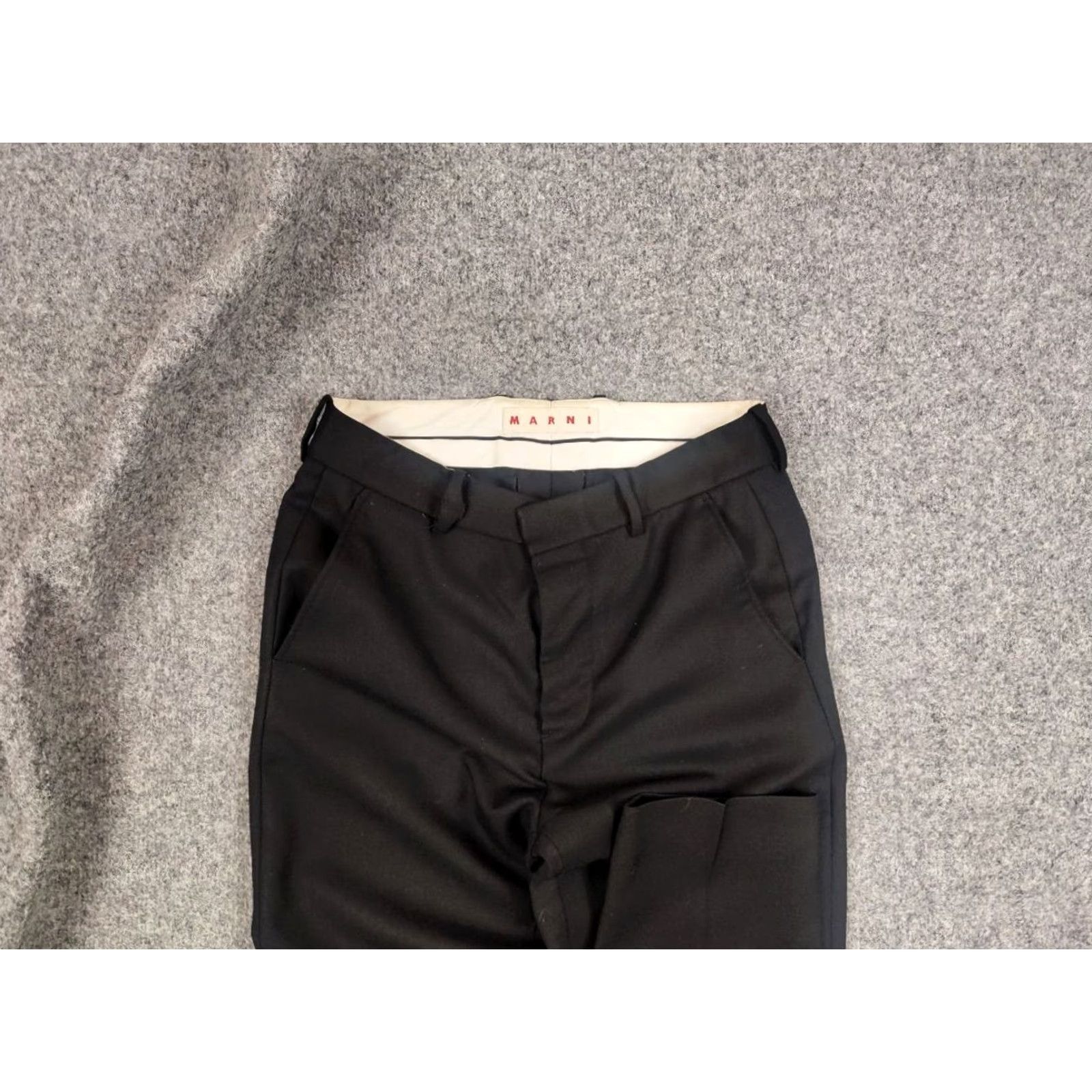 Marni Marni Design Classic Black Wool Trouser Pants Size 27" / US 4 / IT 40 - 4 Thumbnail