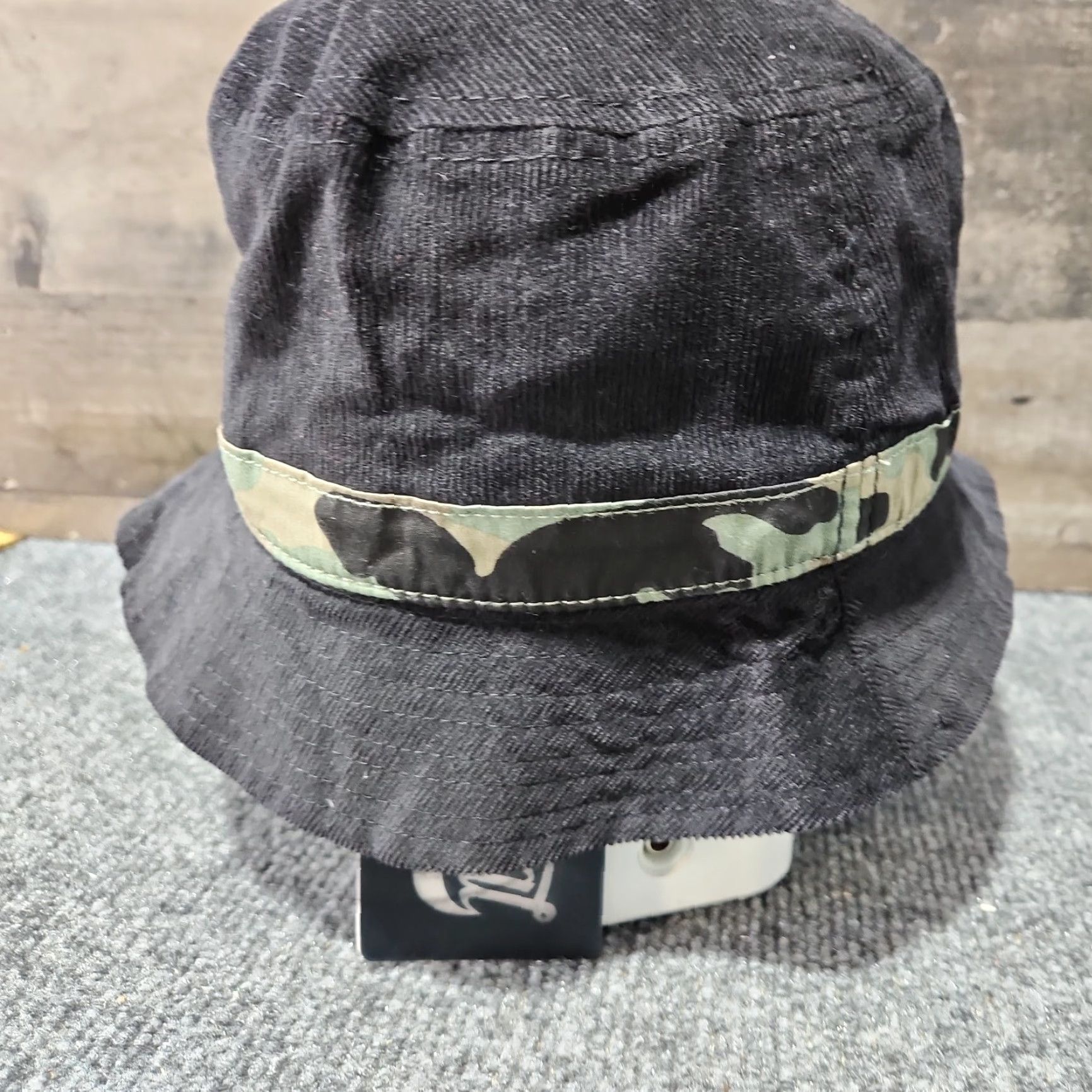 Vintage Stay Official USA Bucket Hat Large-XL Black & Camo Trim Under Bill NWT Unisex Adults Cap Size ONE SIZE - 5 Thumbnail