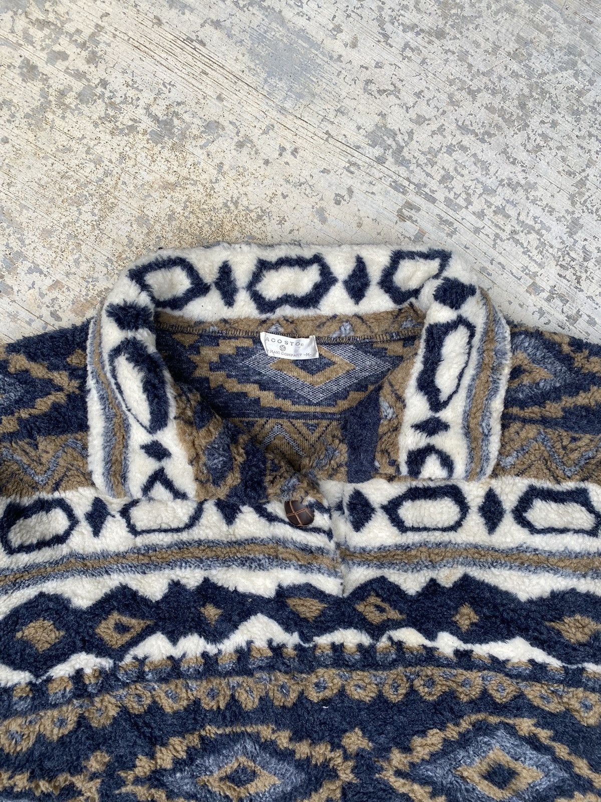 Japanese Brand AW Acosto navajo printed fleece Size US M / EU 48-50 / 2 - 3 Thumbnail