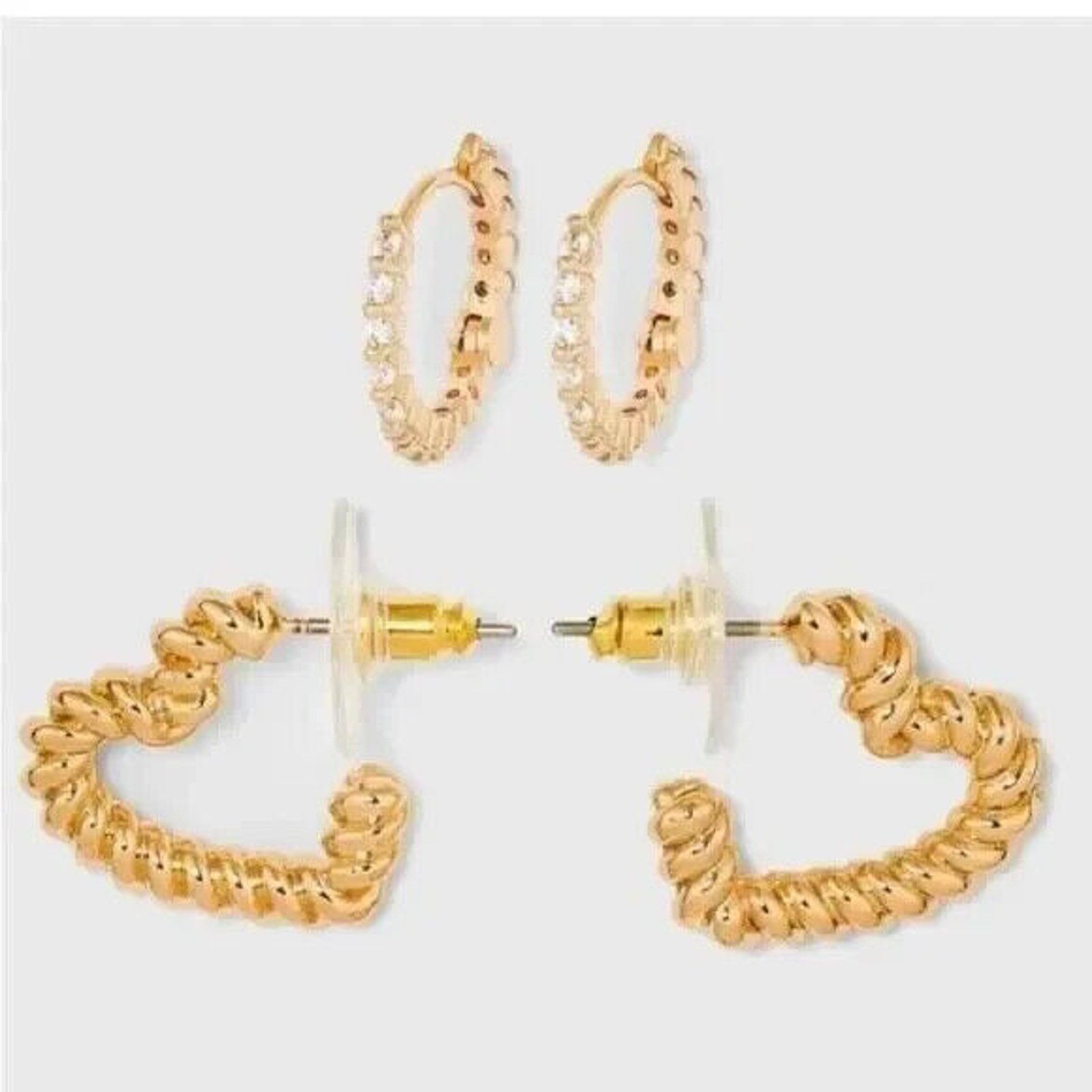 Other SUGARFIX by BaubleBar Crystal Beaded Double Hoop Earrings Size ONE SIZE - 1 Thumbnail