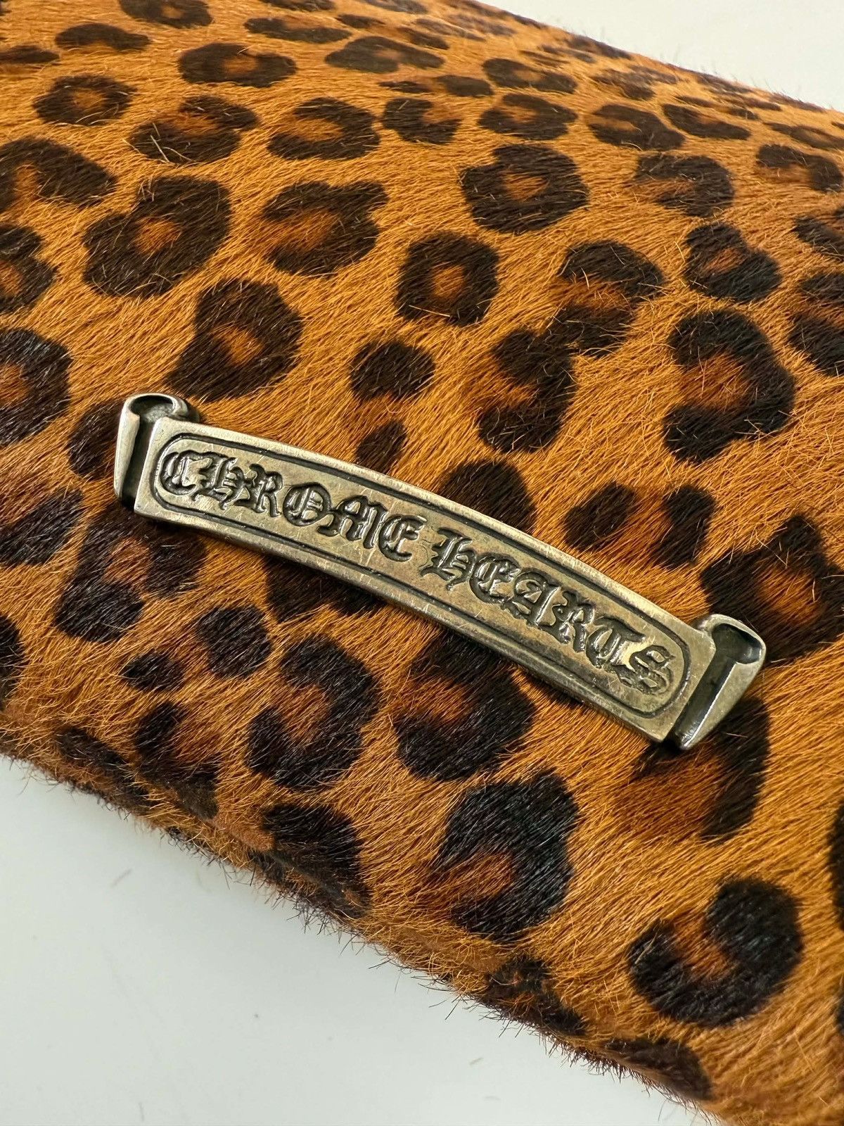 Chrome Hearts Chrome Hearts Leopard Pony Hair “Fuck you” Clutch Bag Size ONE SIZE - 16 Thumbnail