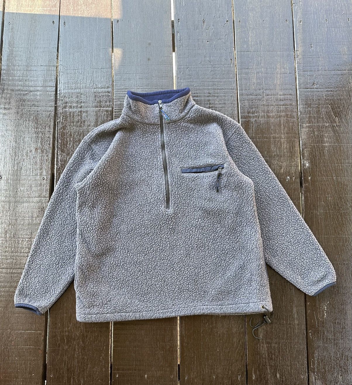 Vintage LL bean fleece half zipper