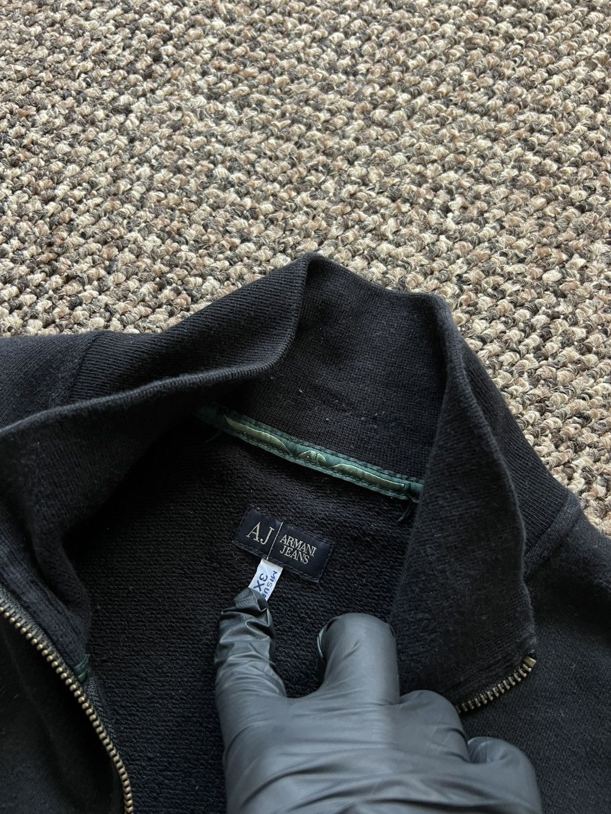 Armani Armani Jeans Zipper Jacket Vintage 00ʼs Y2K Size US XXL / EU 58 / 5 - 9 Thumbnail