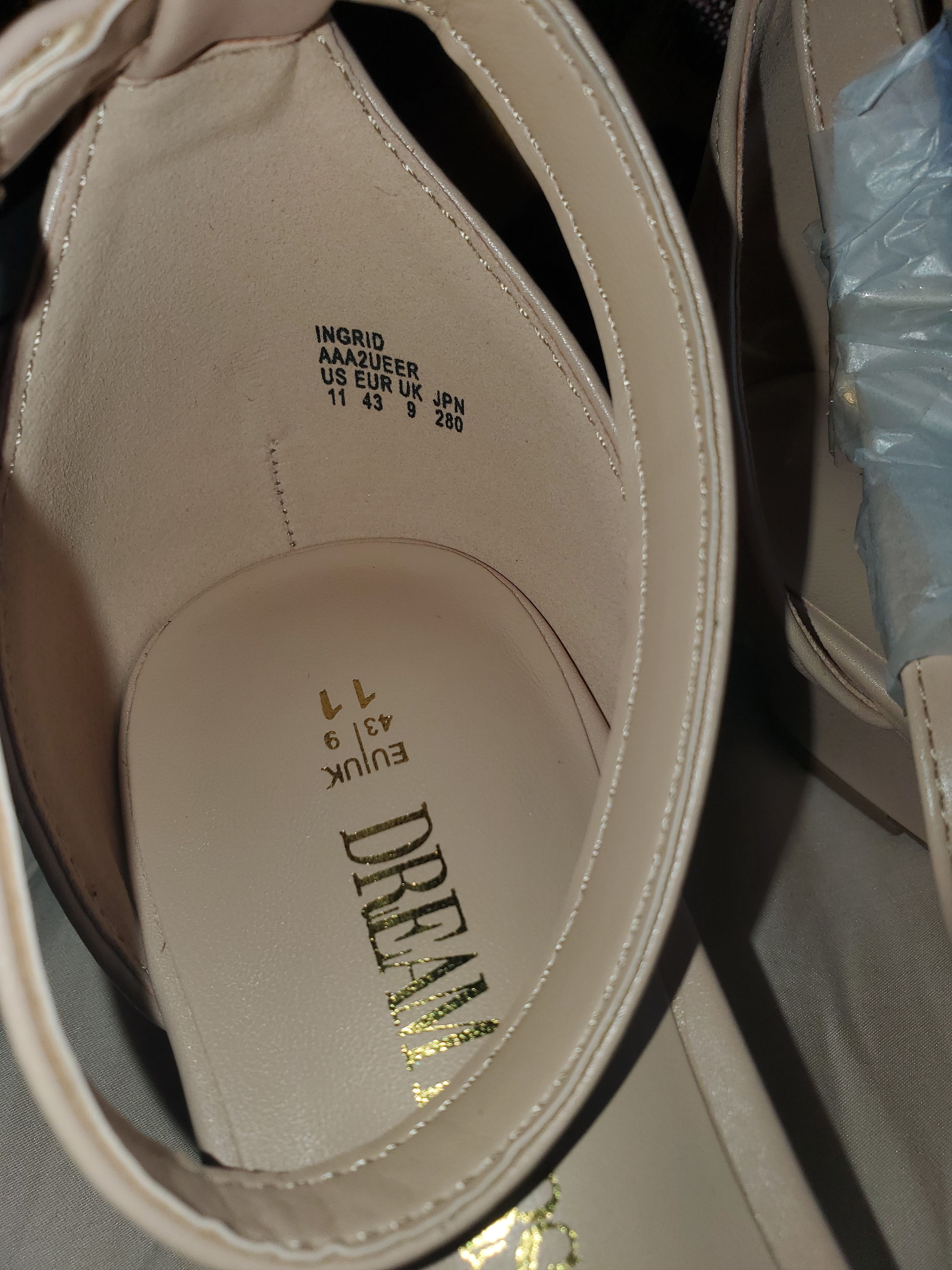 Other *Brand New* Beige ankle strap wedge sandals-size 11 Size US 11 / IT 41 - 5 Thumbnail