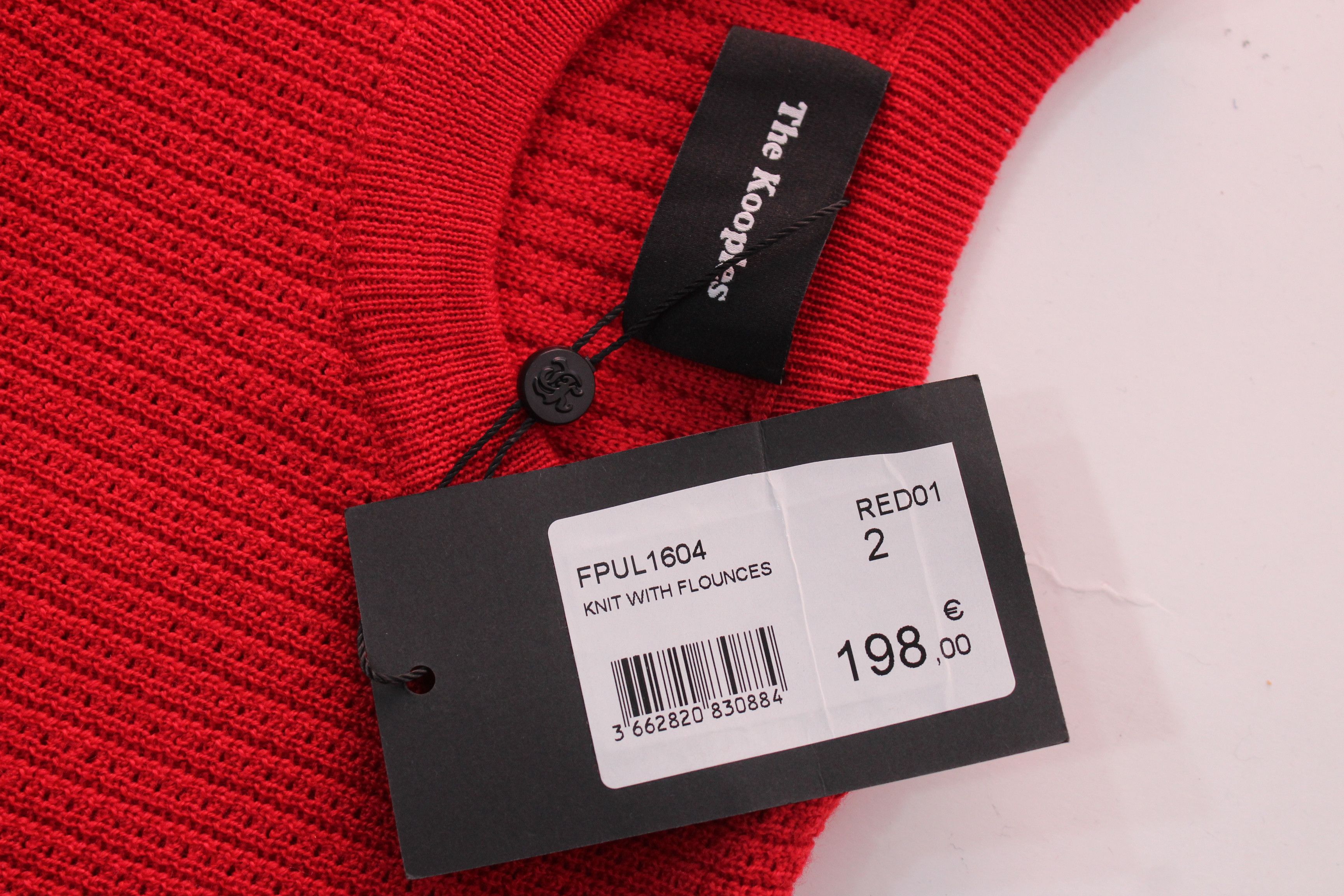 The Kooples The Kooples NWT Red Merino Wool Ruffle Sweater Size M / US 6-8 / IT 42-44 - 11 Thumbnail