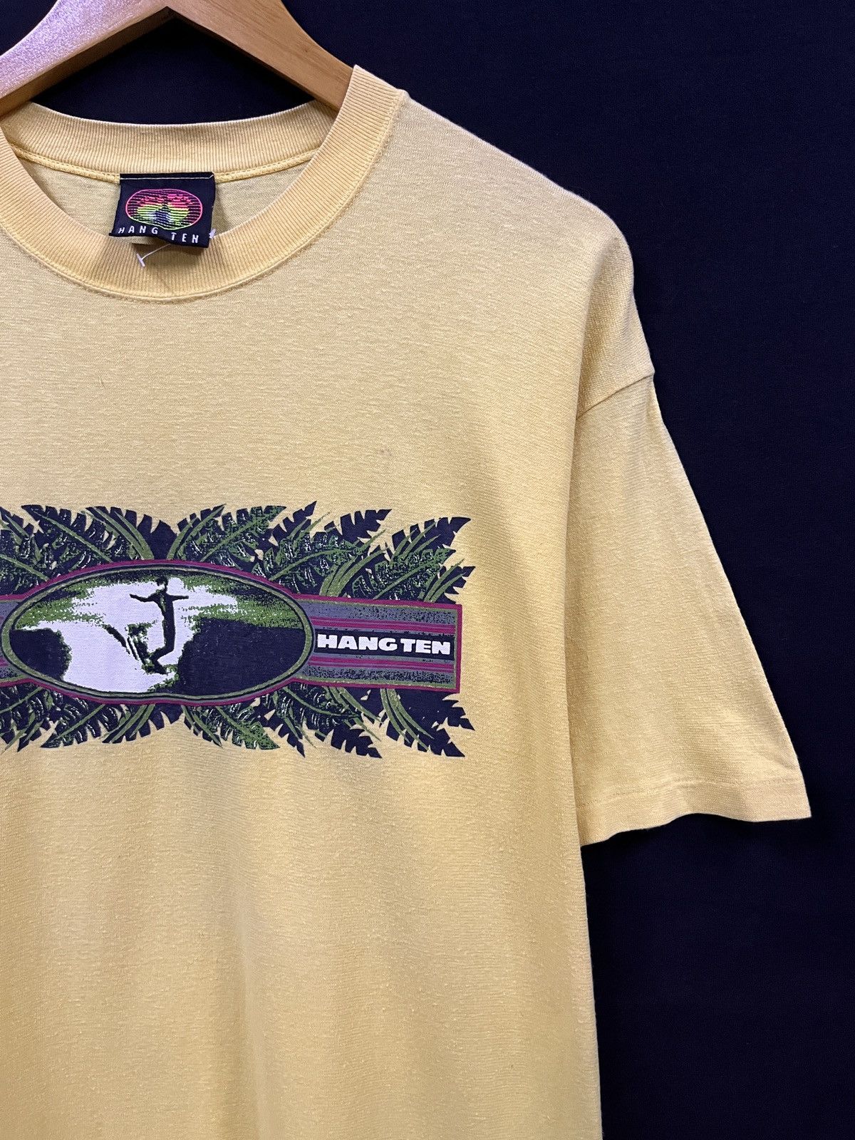 Hang Ten VINTAGE 90s HANG TEN SURFING TSHIRT Size US L / EU 52-54 / 3 - 3 Thumbnail