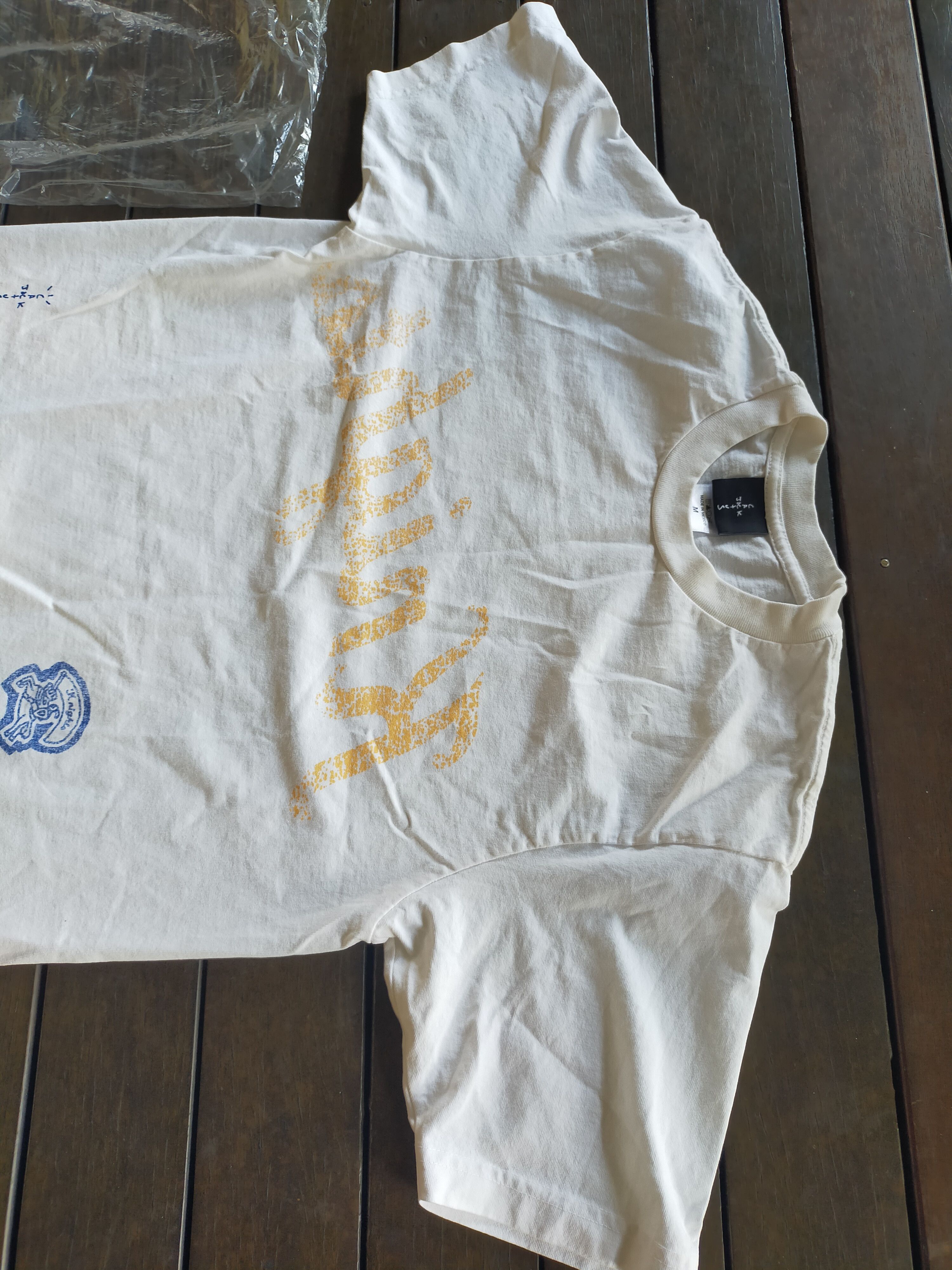Travis Scott Travis Scott Utopia Elkin Knights white merch shirt medium Size US M / EU 48-50 / 2 - 4 Thumbnail