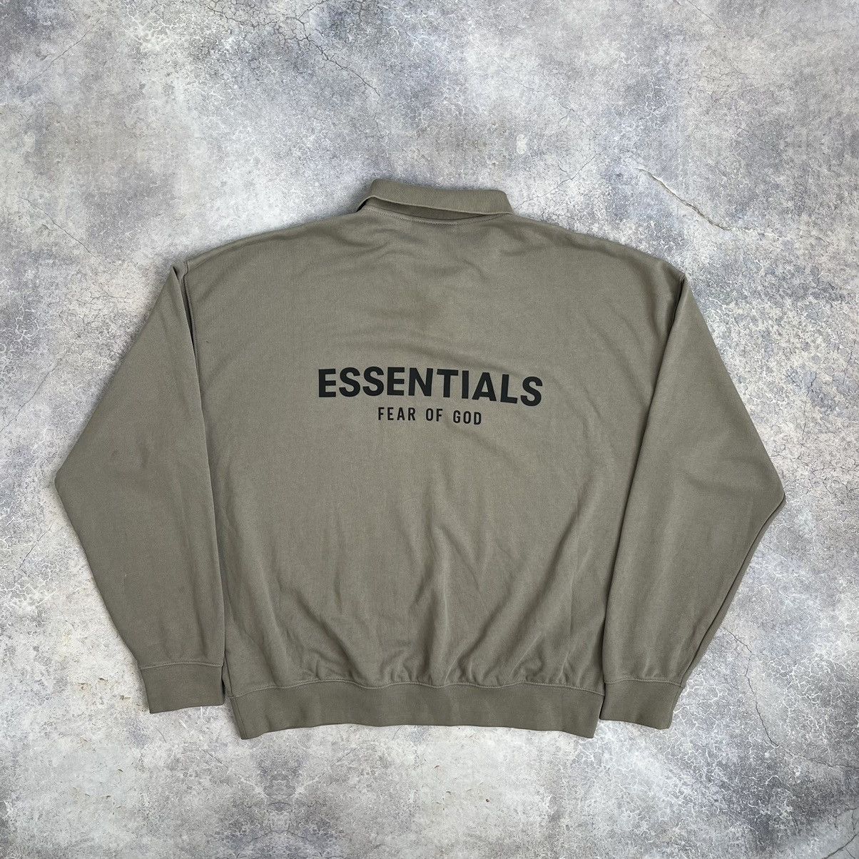 Essentials FEAR OF GOD ESSENTIALS OVERSIZED POLO CREWNECK SWEATSHIRT Size US M / EU 48-50 / 2 - 1 Thumbnail