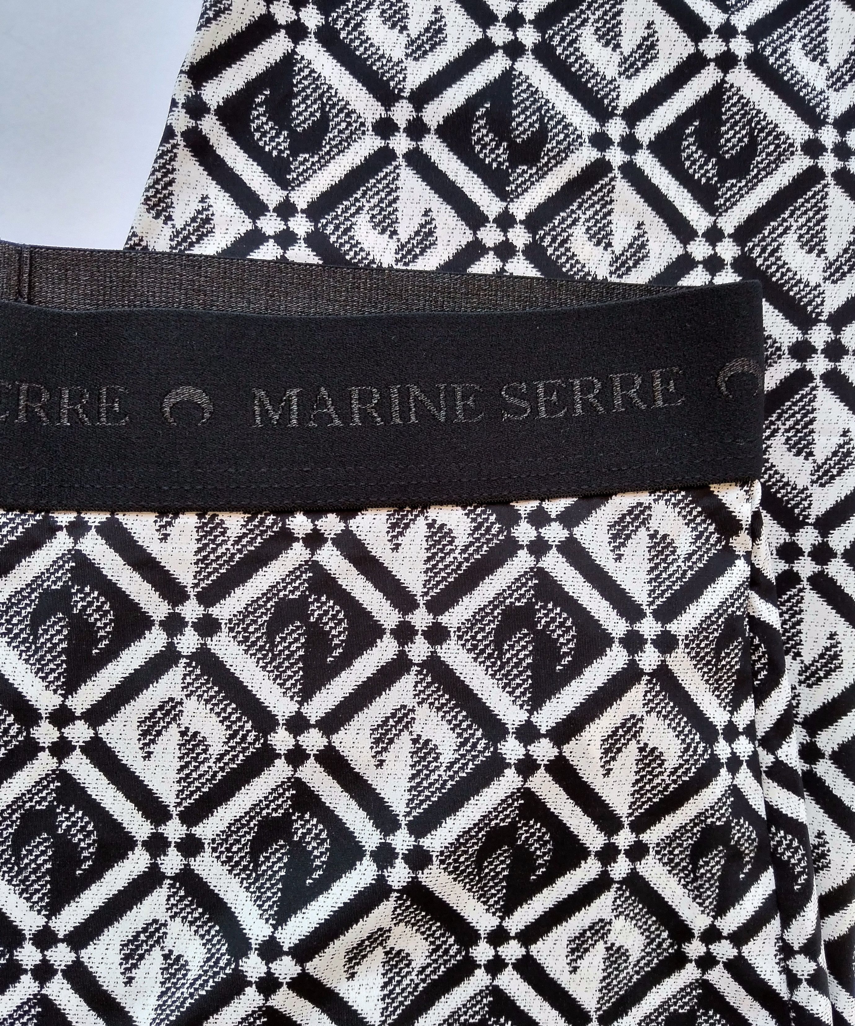 Marine Serre Crescent moon diamond jacquard print leggings Size 28" / US 6 / IT 42 - 11 Thumbnail