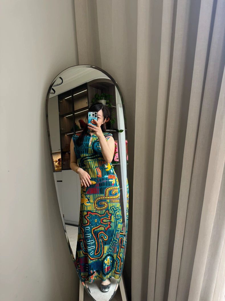 Issey Miyake Issey Miyake size:5 Colorful little monster Chinese dress Size XS / US 0-2 / IT 36-38 - 3 Thumbnail