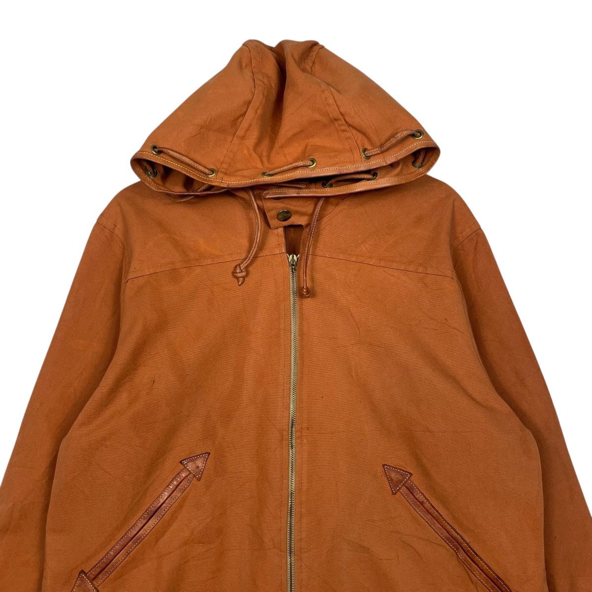 Il Bisonte Vintage IL Bisonte Duck Canvas Hooded Zipper Jacket Size US M / EU 48-50 / 2 - 2 Thumbnail