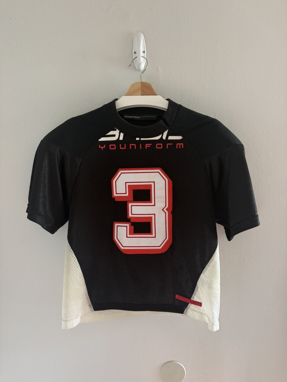 SPENCER BADU Spencer Badu OG Paneled Jersey Mesh Shoulder Pad Tee Shirt Size US S / EU 44-46 / 1 - 7 Thumbnail