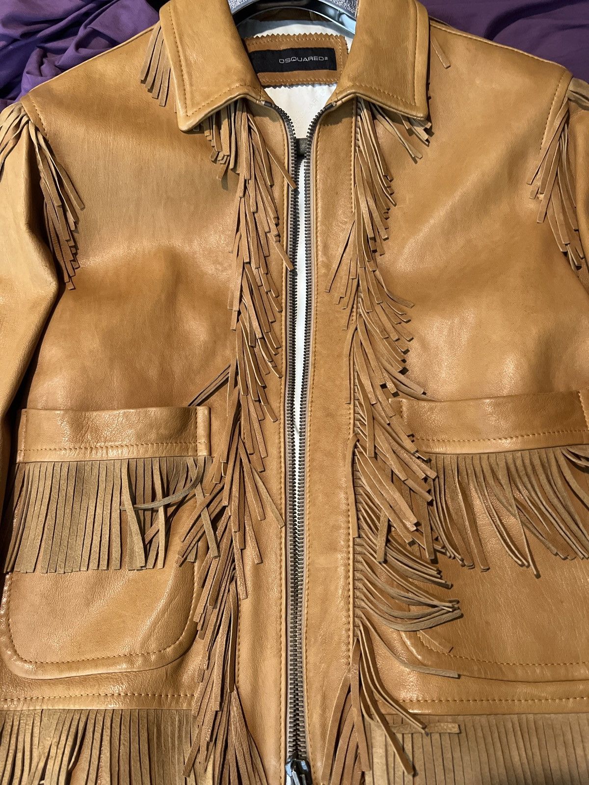 Dsquared2 DSquared2 Leather Western Jacket Size US L / EU 52-54 / 3 - 2 Thumbnail