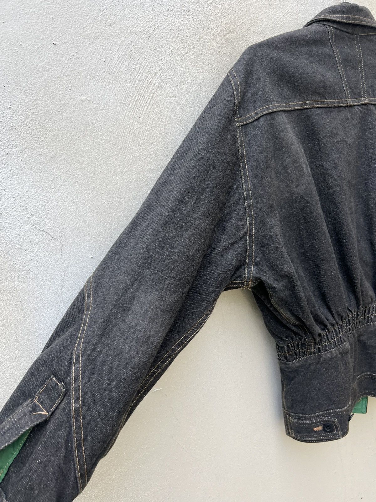 Marithe + Francois Girbaud × Vintage Vintage 90s MFG Reversible Denim Trucker Jacket Size US M / EU 48-50 / 2 - 22 Thumbnail