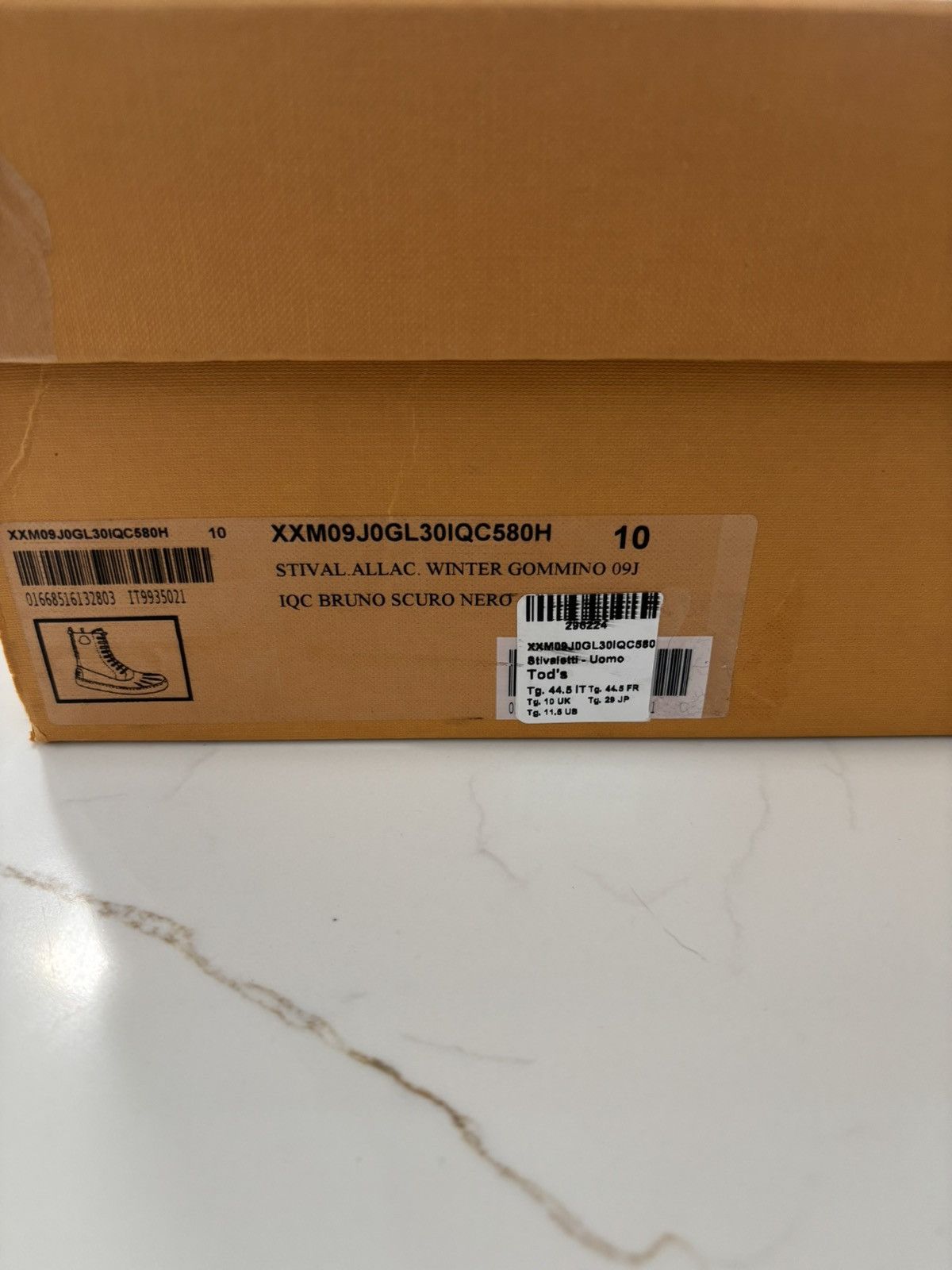 Moncler × Palm Angels × Tod's Moncler x Tod’s x Palm Angels Gommino Leather Boots Size US 11.5 / EU 44-45 - 21 Thumbnail