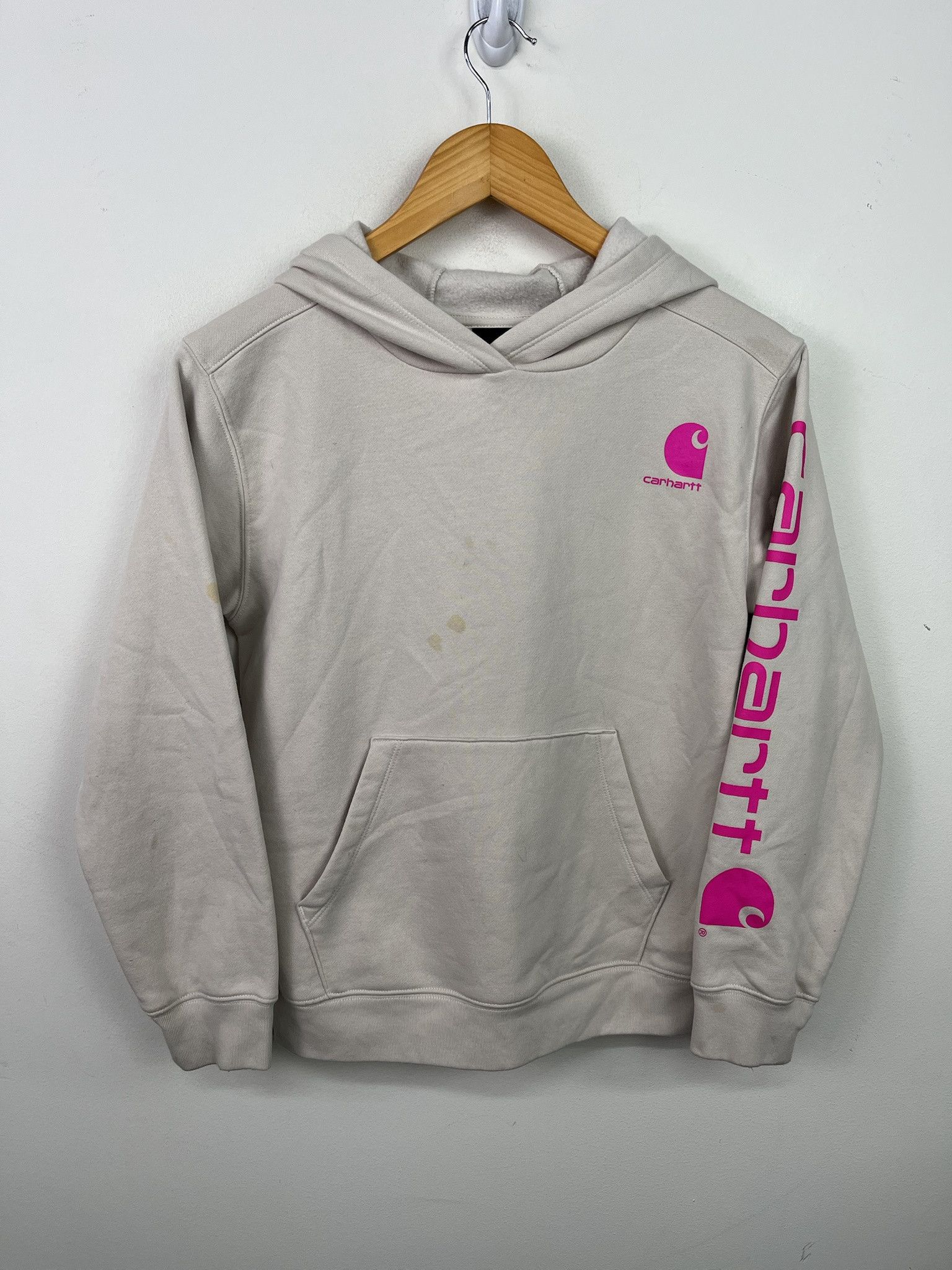Vintage Vintage Carhartt Sleeve Print Logo Hoodie Size XS Size US XS / EU 42 / 0 - 1 Thumbnail