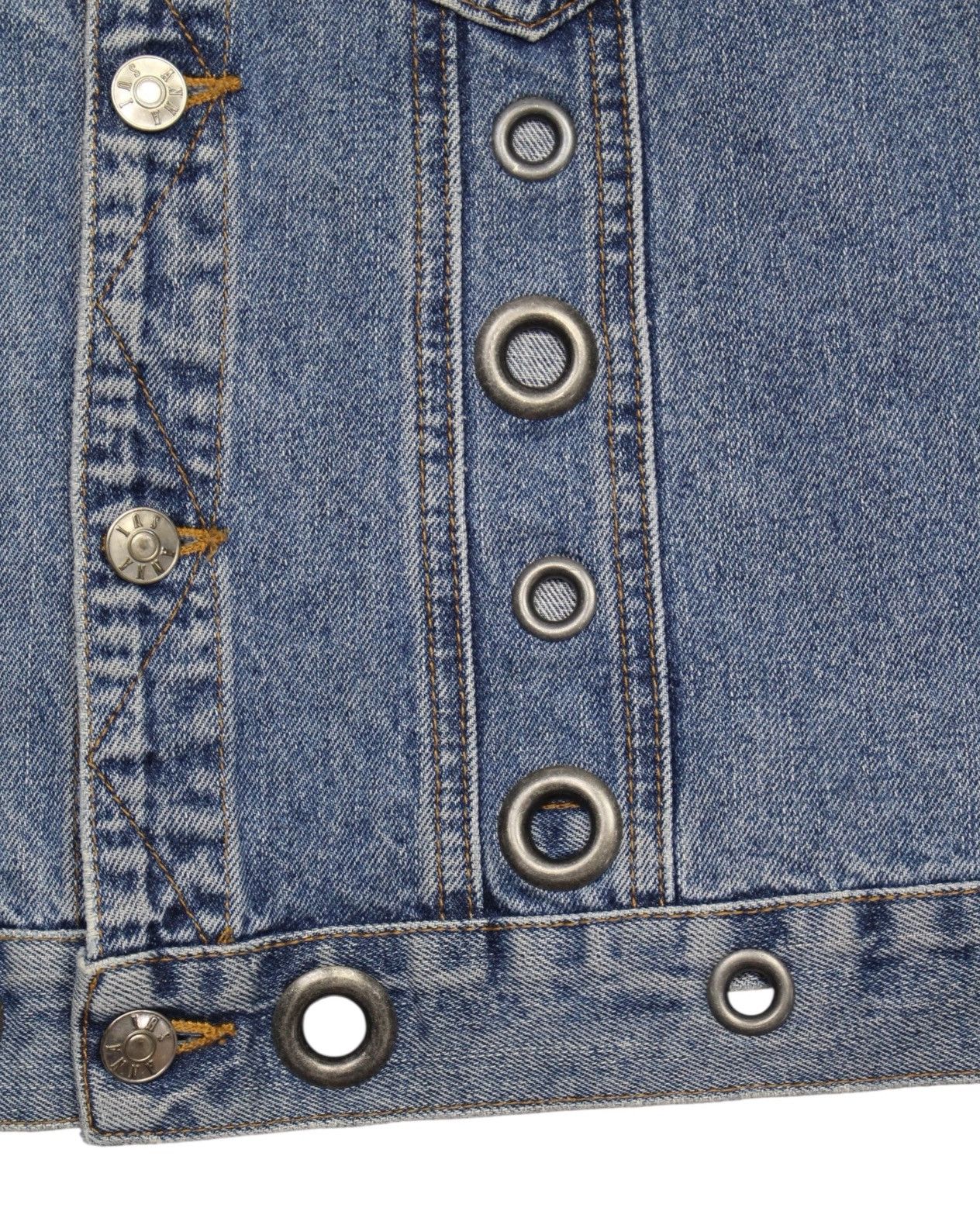 Anna Sui 2000S ANNA SUI GROMMETED DENIM JACKET Size M / US 6-8 / IT 42-44 - 6 Thumbnail