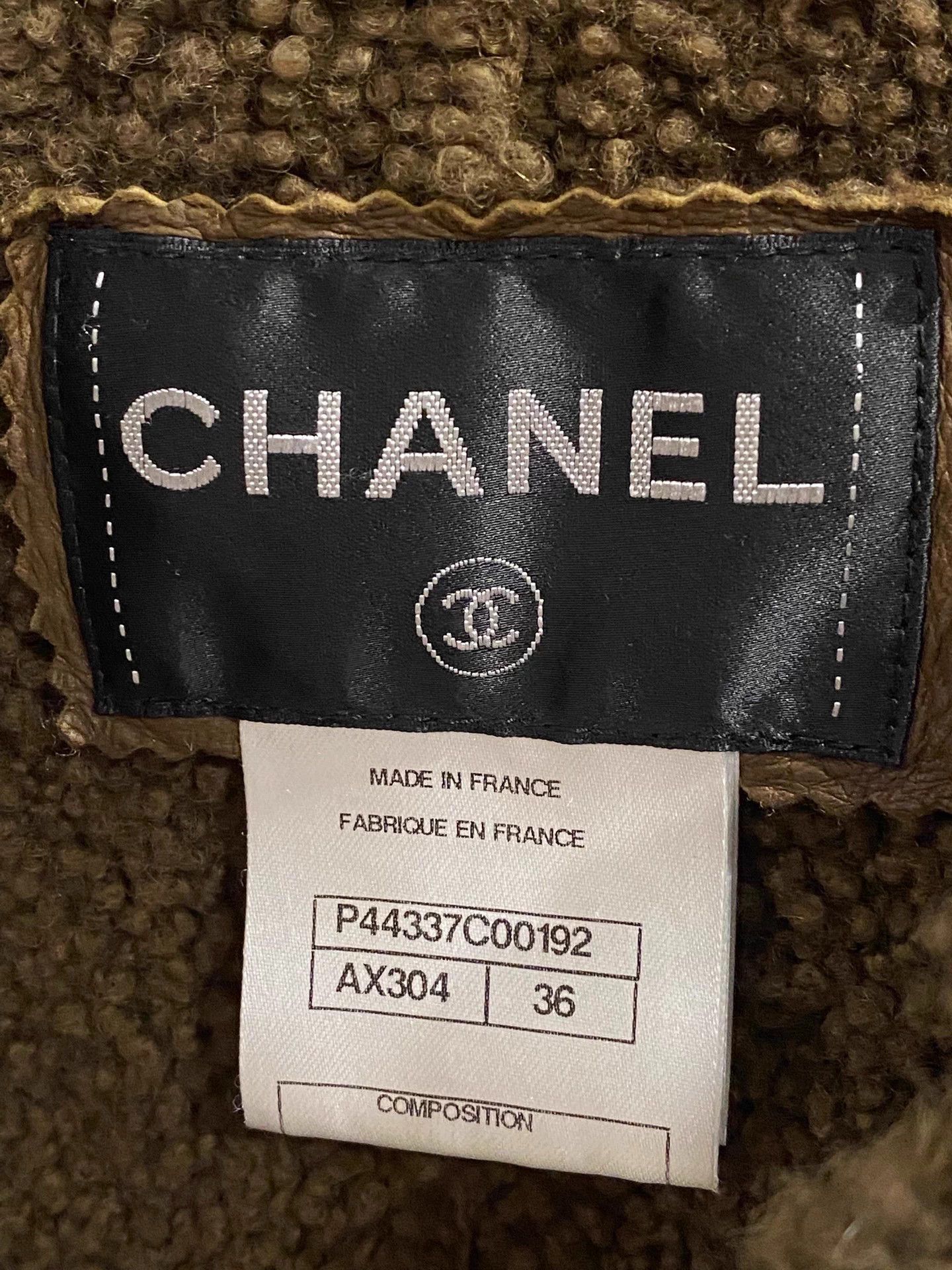 Chanel Chanel Shearling Coat 36 Vintage-Inspired Adjustable Waist Size XS / US 0-2 / IT 36-38 - 3 Thumbnail