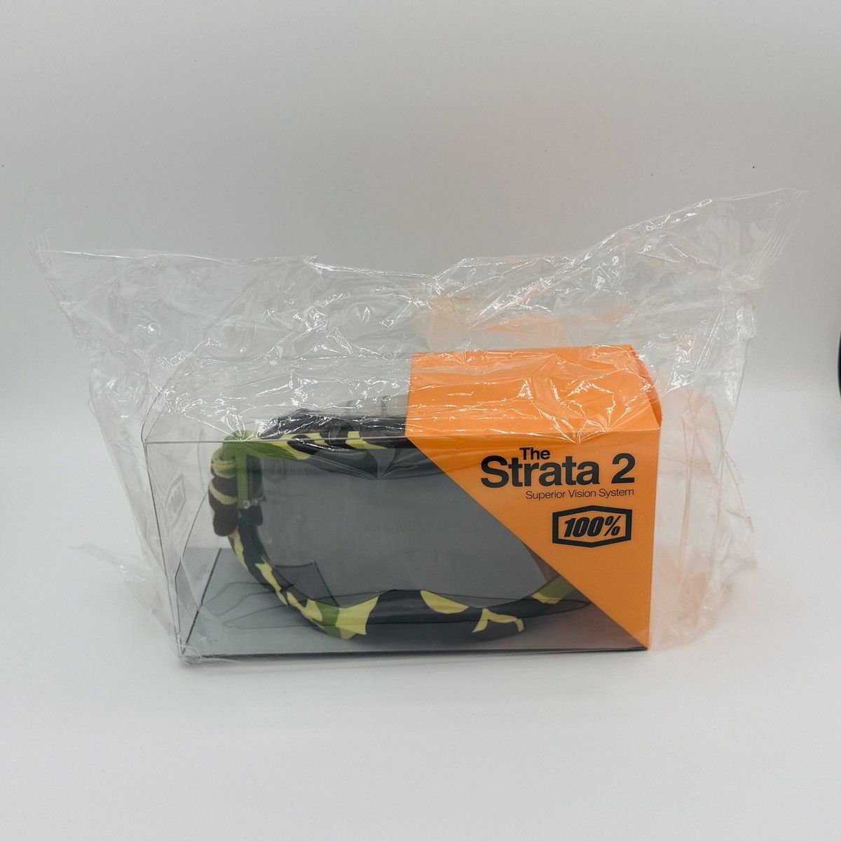 Other 100% Strata 2 Camo Motocross Goggles – Mirror Lens MX MTB Size ONE SIZE - 3 Thumbnail