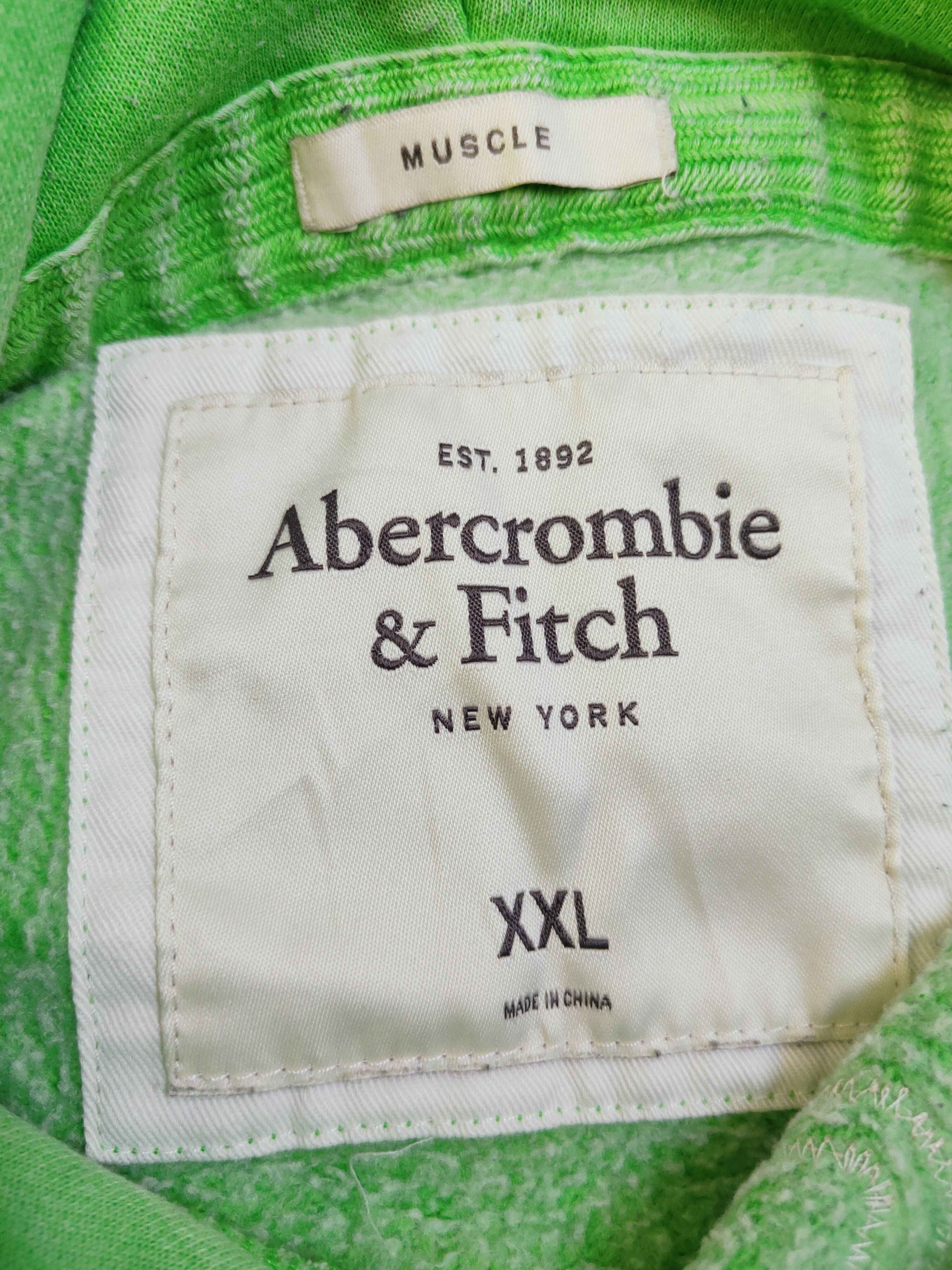 Abercrombie & Fitch × Vintage Abercrombie & Fitch Light Green Vintage Hoodie Sweatshirts Size US XXL / EU 58 / 5 - 12 Thumbnail