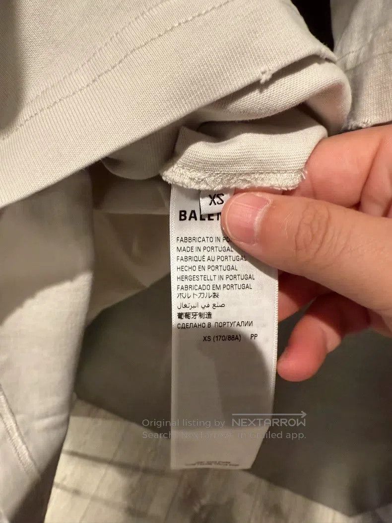 Balenciaga Balenciaga Logo Printed Loose Round Neck Short Sleeve T-sh Size US XS / EU 42 / 0 - 6 Thumbnail