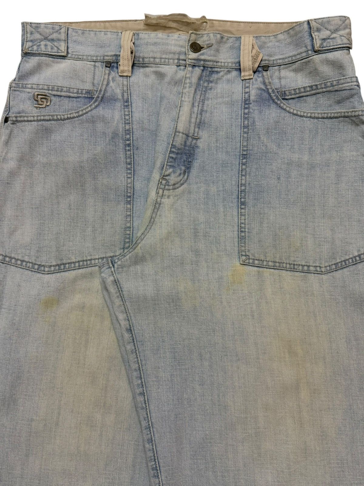 JNCO Vintage Japanese Brand Carpenter Faded Wash Wide Leg Baggy Size US 36 / EU 52 - 4 Thumbnail
