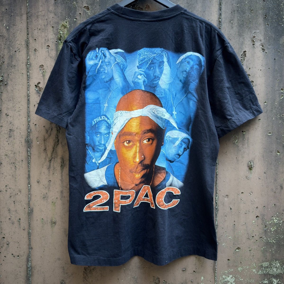 Rap Tees 2Pac Tupac black graphic tee single stitch xl faded Size US XL / EU 56 / 4 - 2 Thumbnail