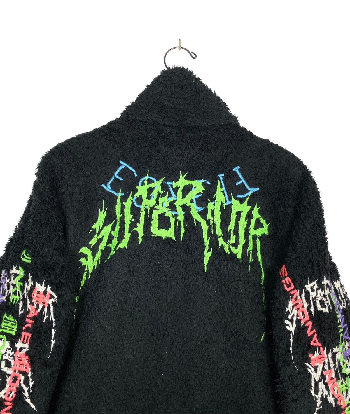 Diesel Rare‼️ Diesel Furry Full Zip Big Logo Sweatshirt Size US XL / EU 56 / 4 - 4 Thumbnail