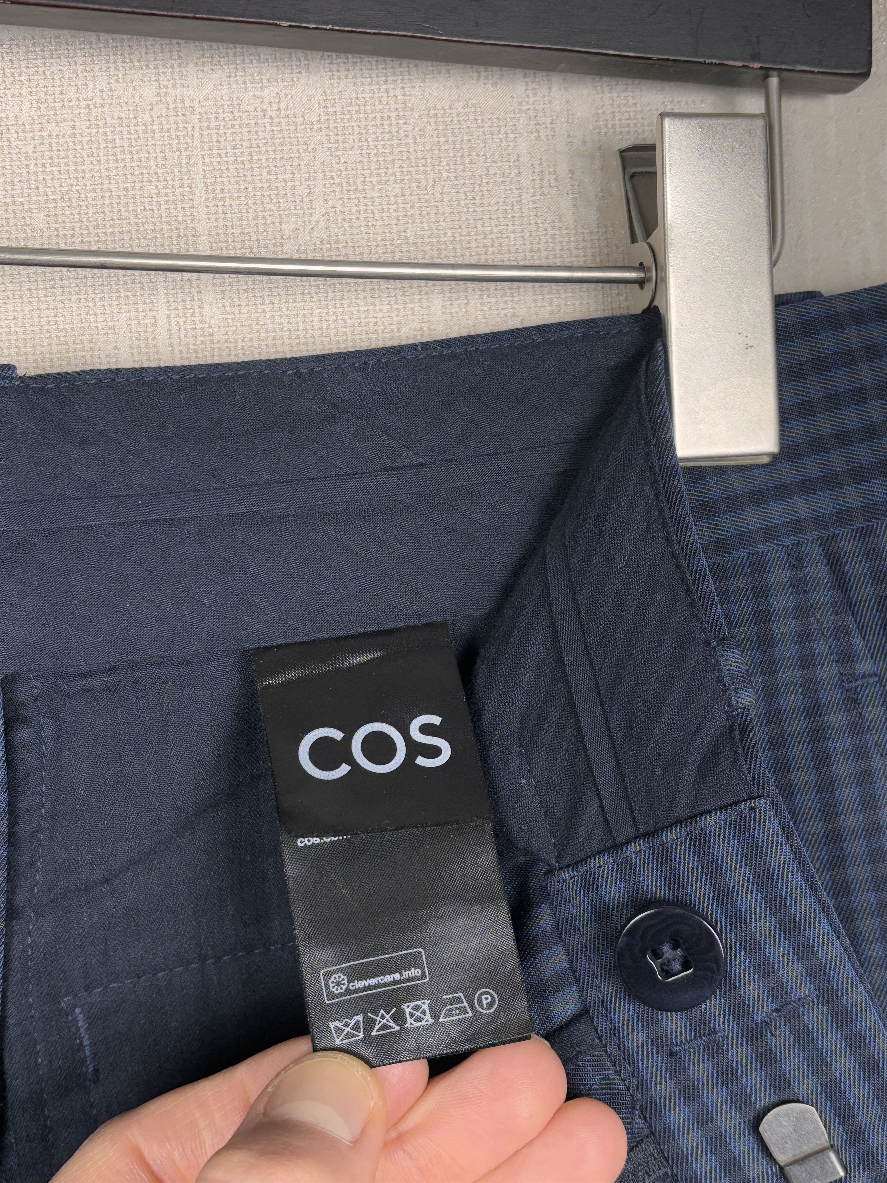 Cos COS Chino Check Pants Wool Blend Size US 32 / EU 48 - 11 Thumbnail
