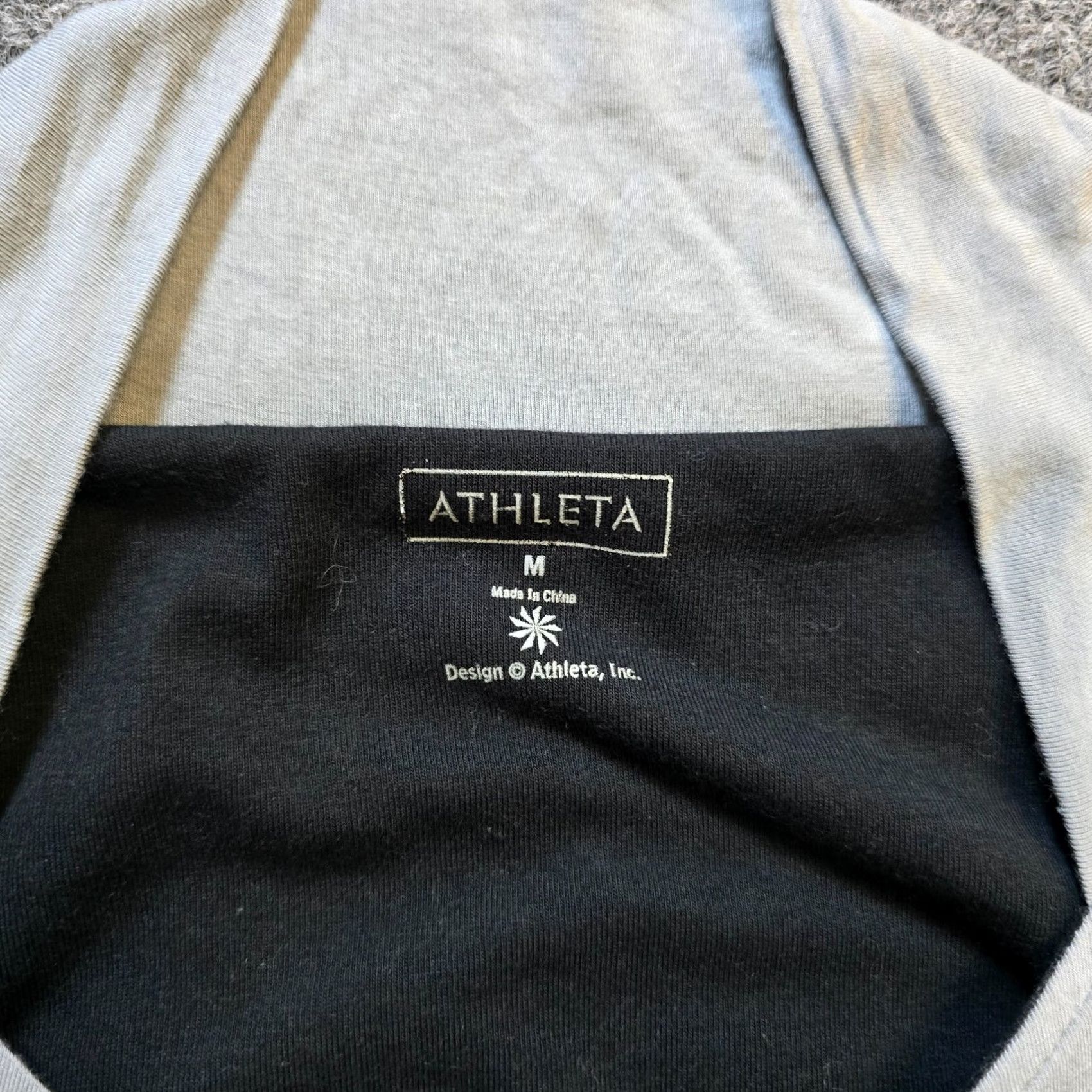 Athleta VINTAGE Athleta Dress Womens Medium Gray Midi Painted Art Lined Y2K Casual Sheath Sleeveless V-Neck Pullover Size M / US 6-8 / IT 42-44 - 5 Thumbnail