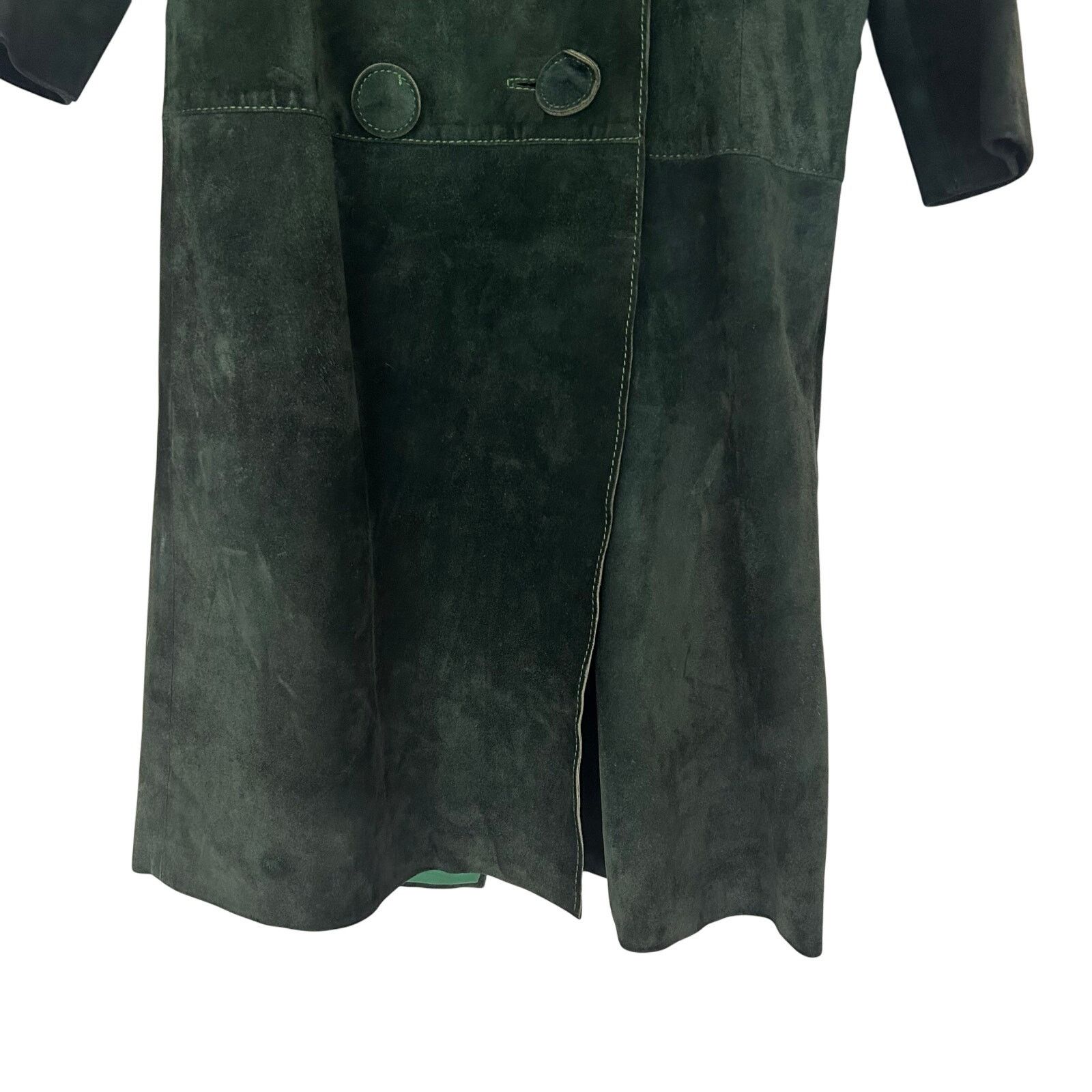 Other Vintage Julius Garfinckel & Co Green Suede Jacket Size M / US 6-8 / IT 42-44 - 4 Thumbnail