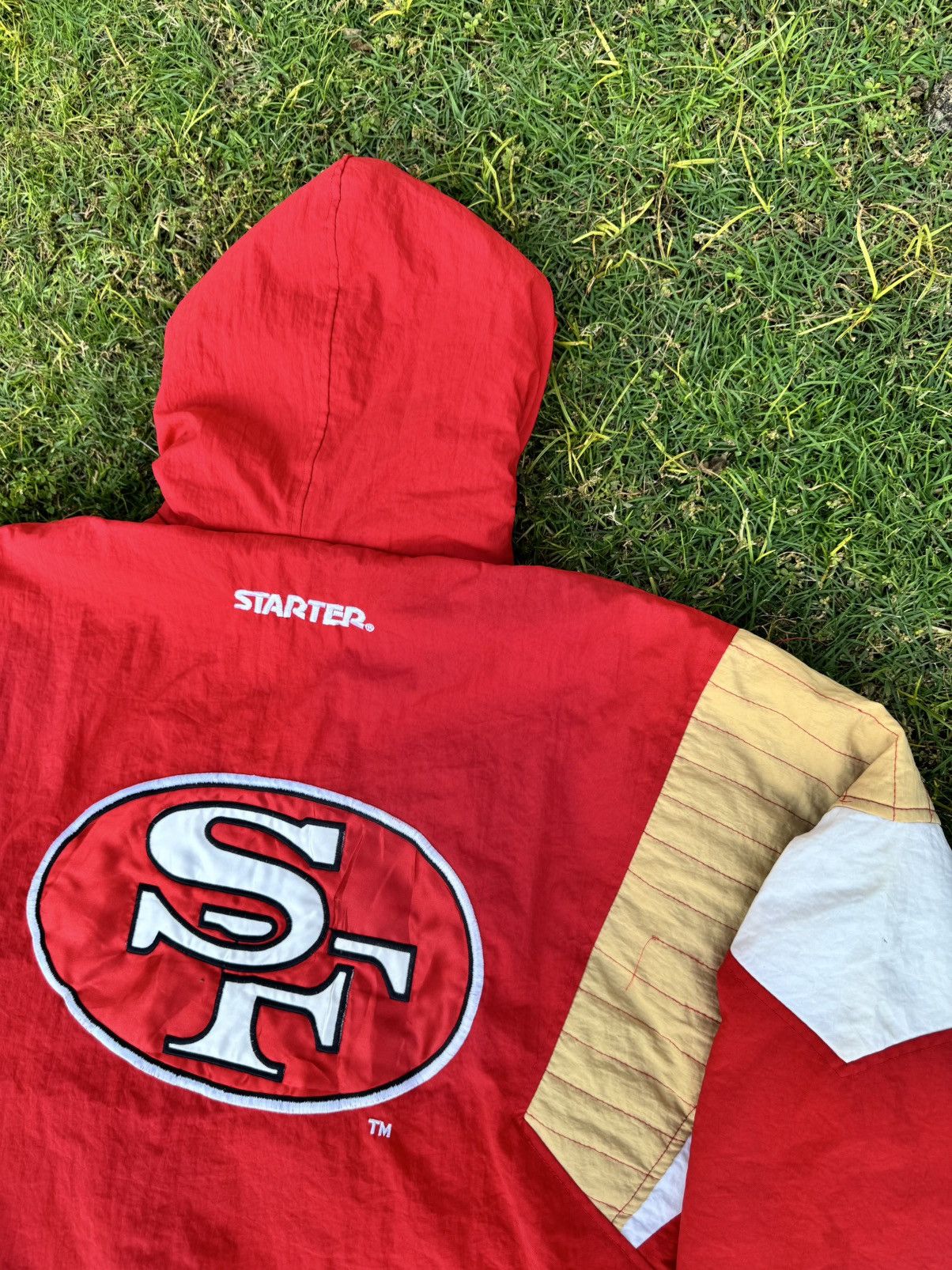 Starter Vintage 90s San Francisco 49ers Red Pullover Parka NFL Size US M / EU 48-50 / 2 - 13 Thumbnail