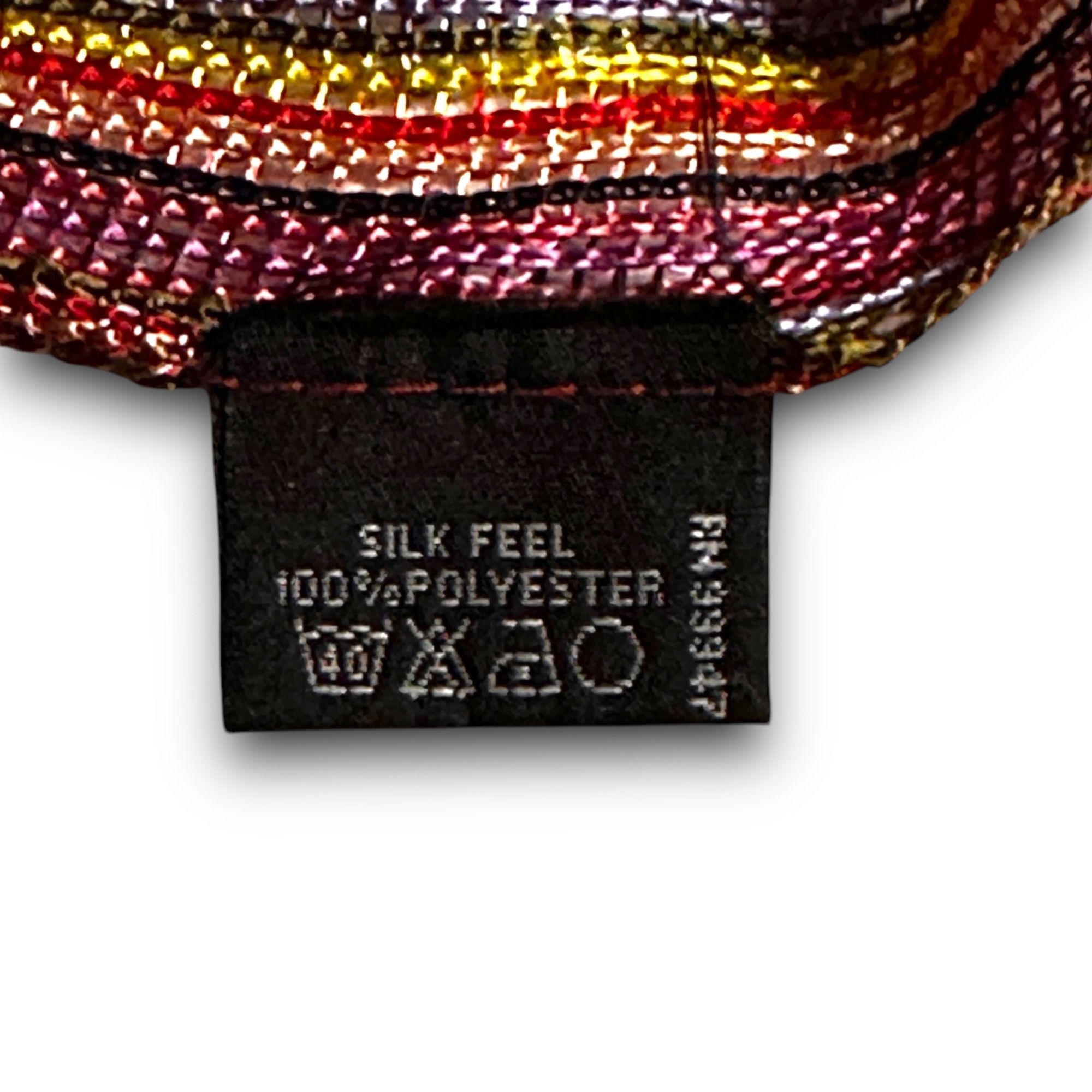 Designer Festive Colorful "Silk Feel" Polyester Mesh Scarf Fringe EUC Size ONE SIZE - 4 Thumbnail