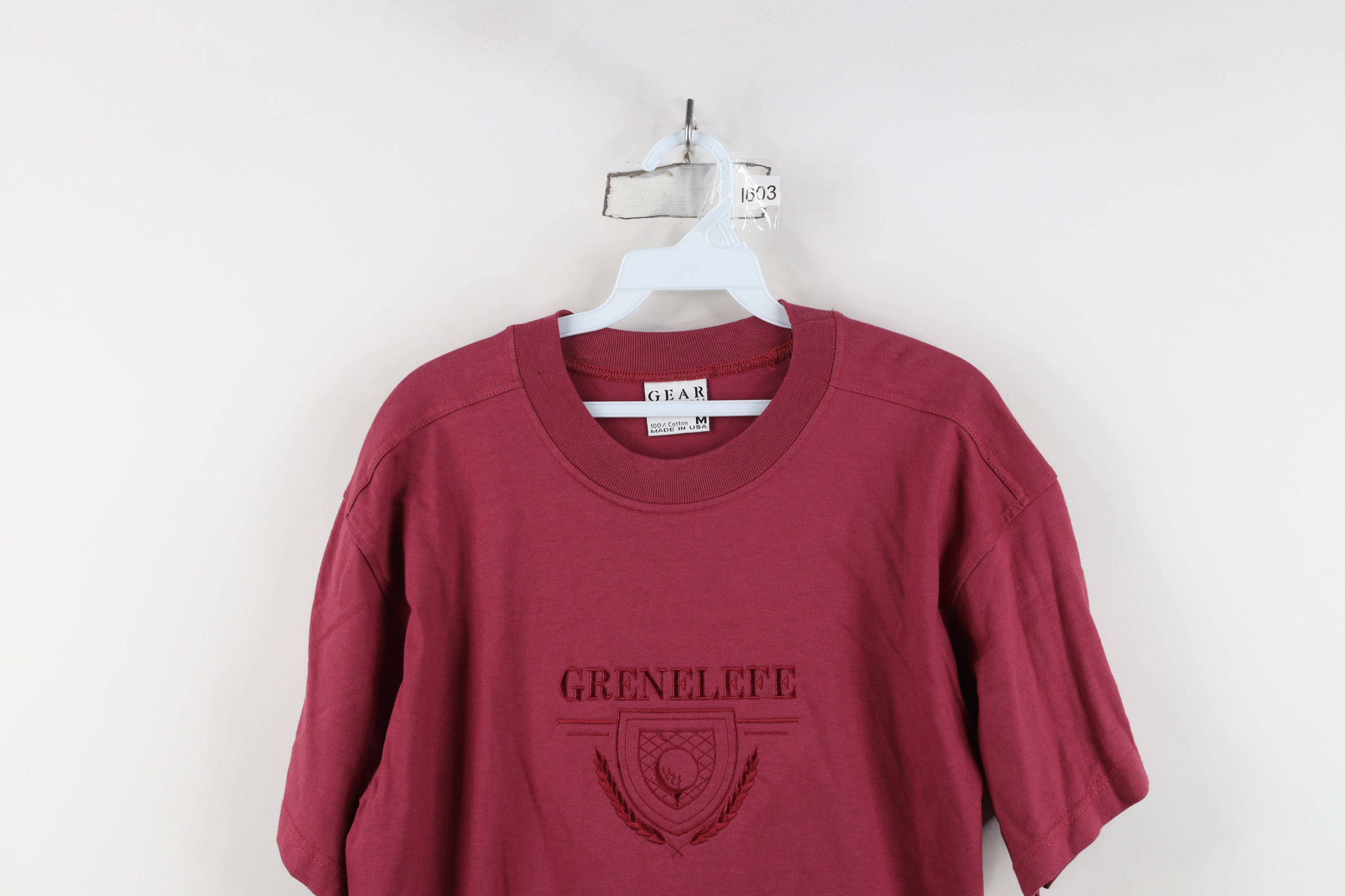 Vintage Vintage 90s Spell Out Grenelefe Golf Course T-Shirt Red USA Size US M / EU 48-50 / 2 - 2 Thumbnail