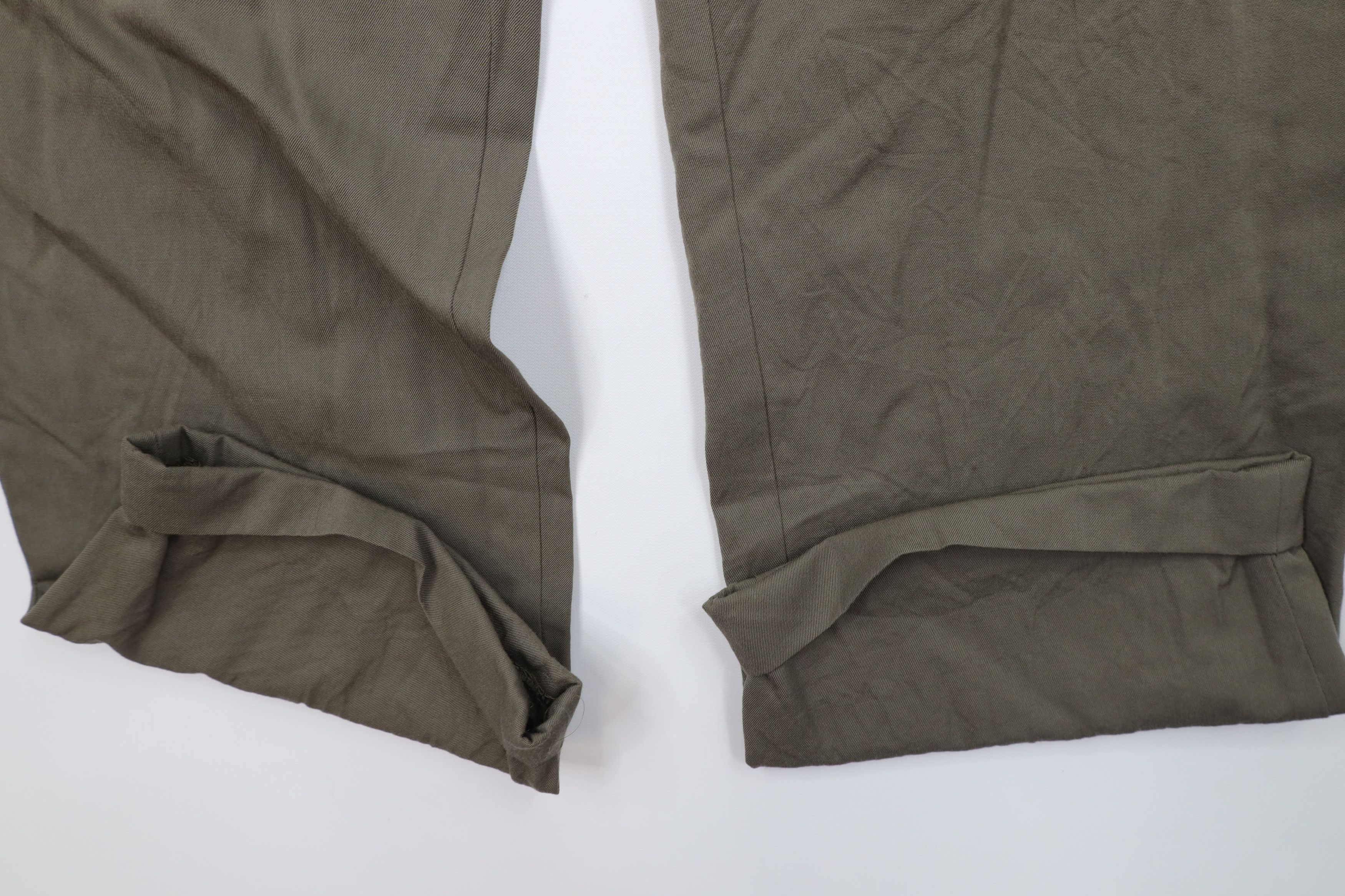 Brooks Brothers Vintage 90s Brooks Brothers Cuffed Wide Leg Chino Pants Size US 36 / EU 52 - 5 Thumbnail