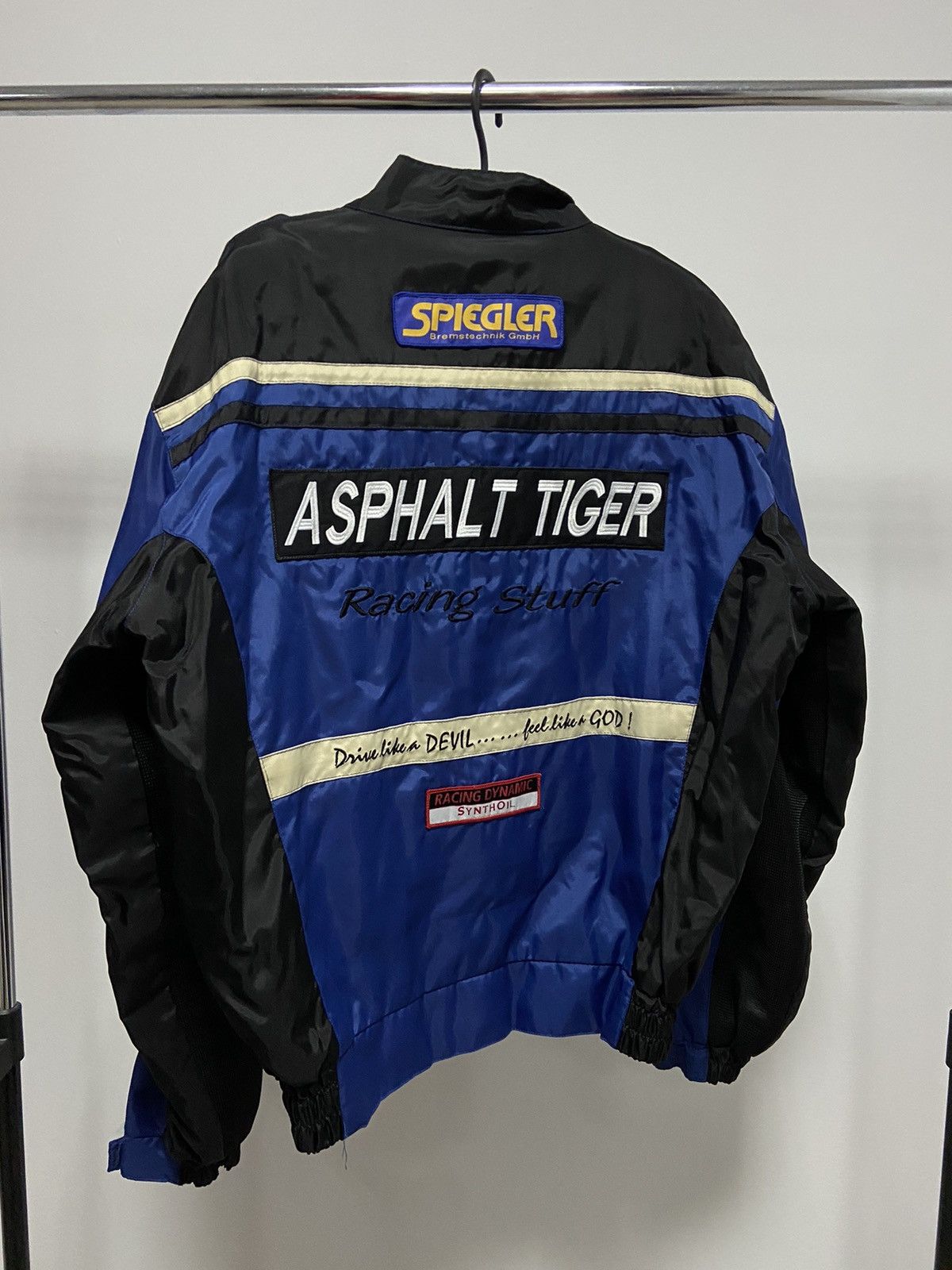 Vintage High Speed Racing asphalt tiger Jacket Vintage Big Logo Size US XL / EU 56 / 4 - 2 Thumbnail