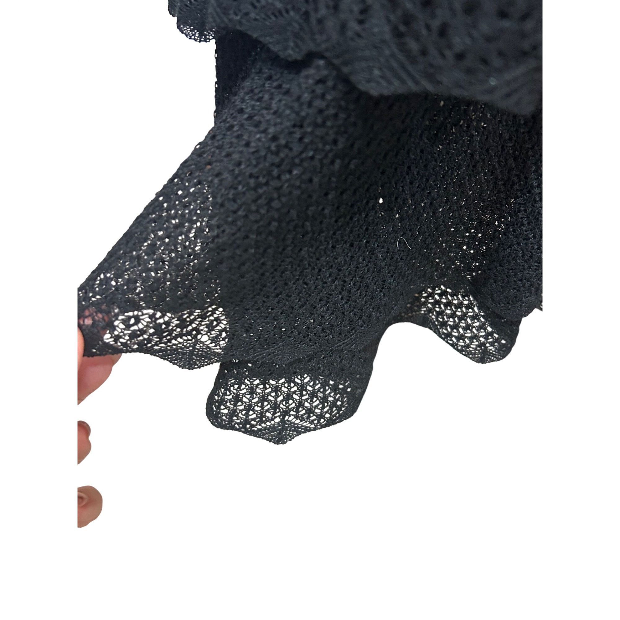 Polo Ralph Lauren Polo Ralph Lauren Maxi Dress L Black Lace Knit Long Sleeved Size L / US 10 / IT 46 - 13 Thumbnail