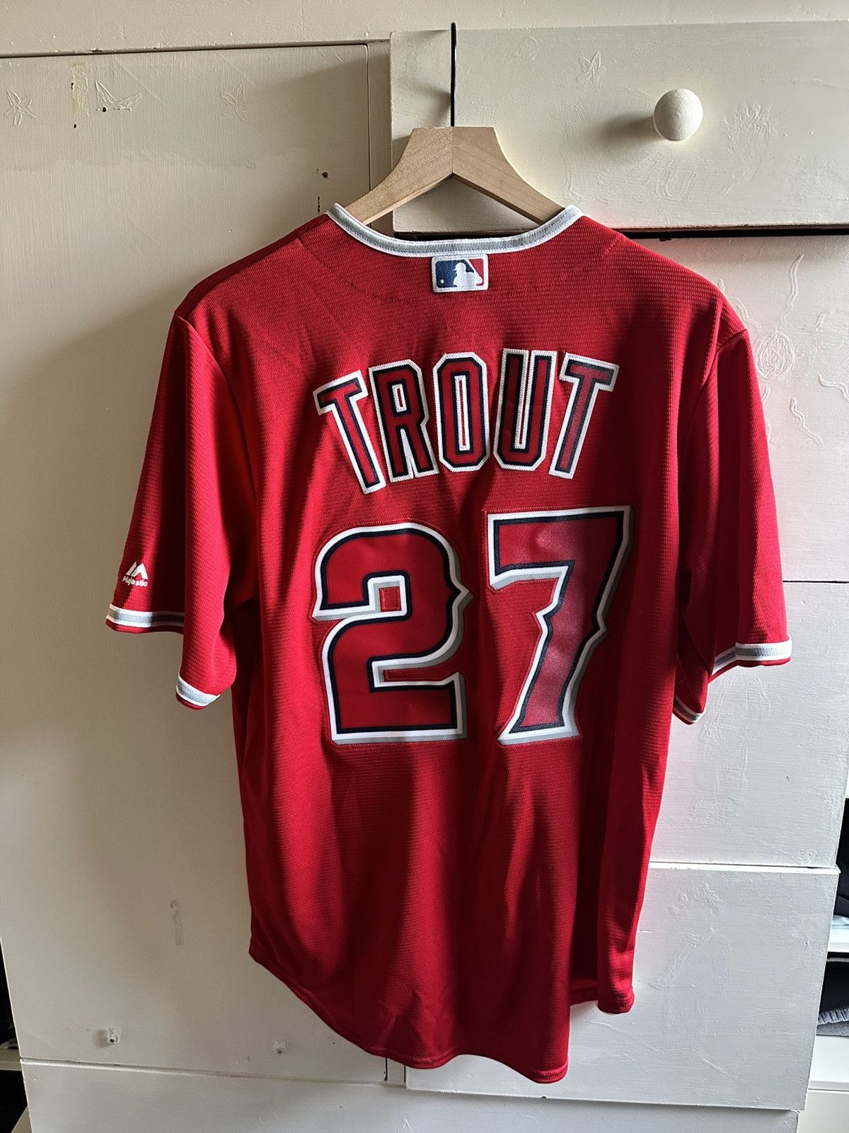 Majestic Angels Mike Trout #27 jersey Size US M / EU 48-50 / 2 - 2 Thumbnail