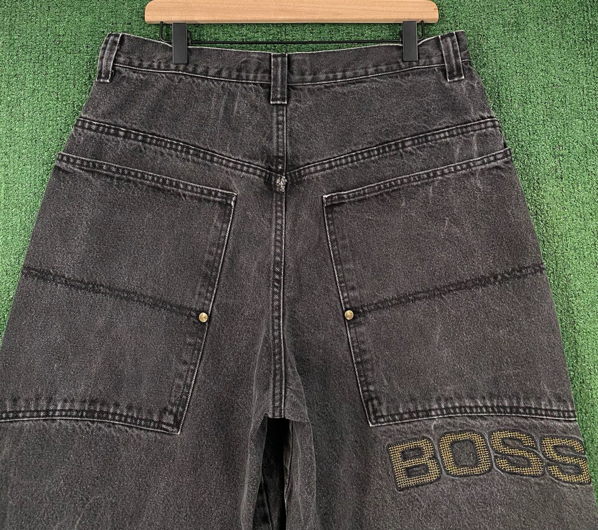 Vintage 90s Boss Deep Pocket Baggy Jean Shorts Jorts Mens Size 33 Size US 33 - 6 Thumbnail